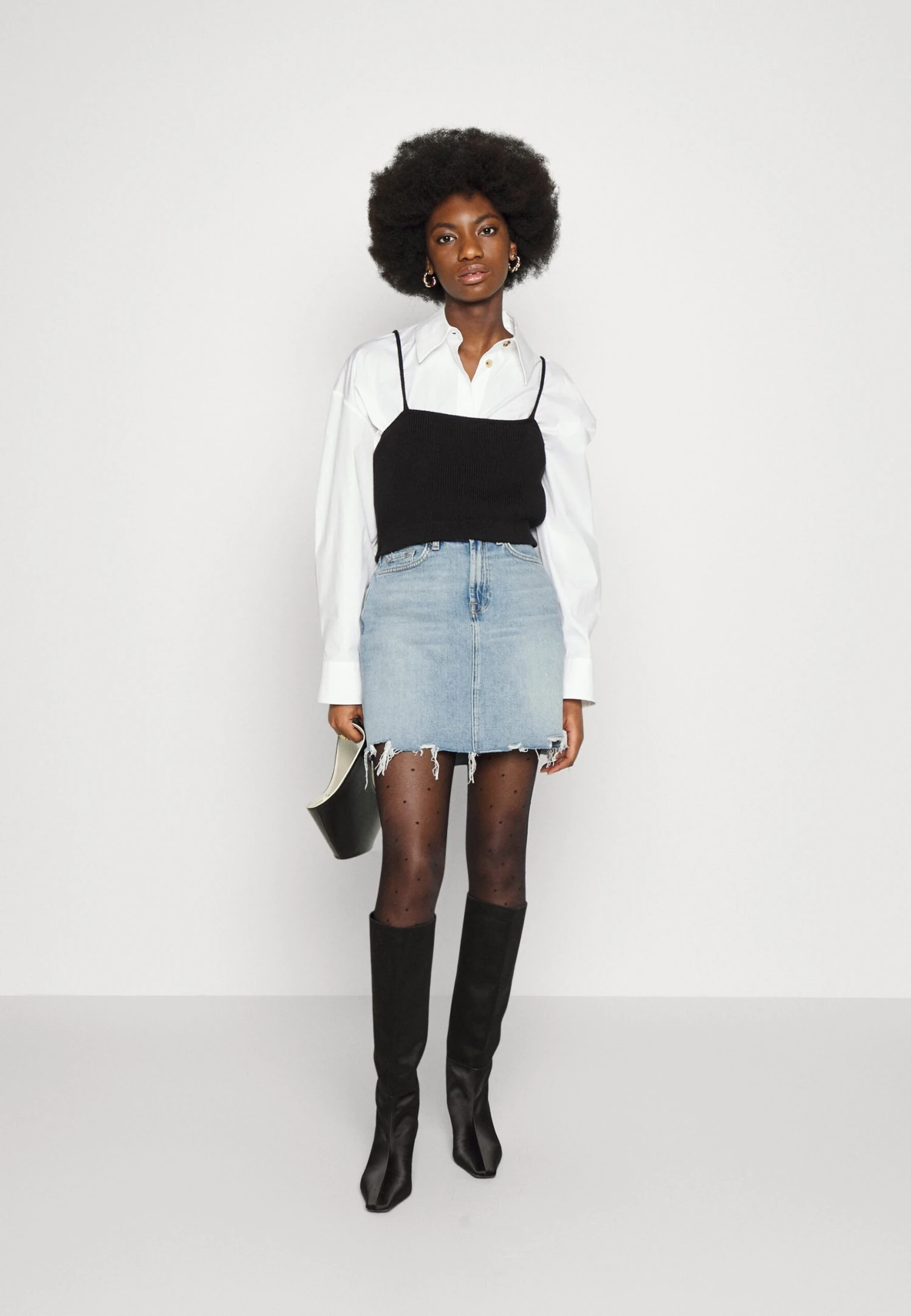 7 For All Mankind Mia Skirt Air Wash - Minijupe - Light Blue 2 7 For All Mankind Mia Skirt Air Wash - Minijupe - Light Blue – Image 2