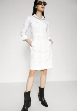 7 For All Mankind Luxe Dress Foam - Robe Fourreau - White -7 For All Mankind 00f9fed3995946e58960e255940dd4f4 scaled