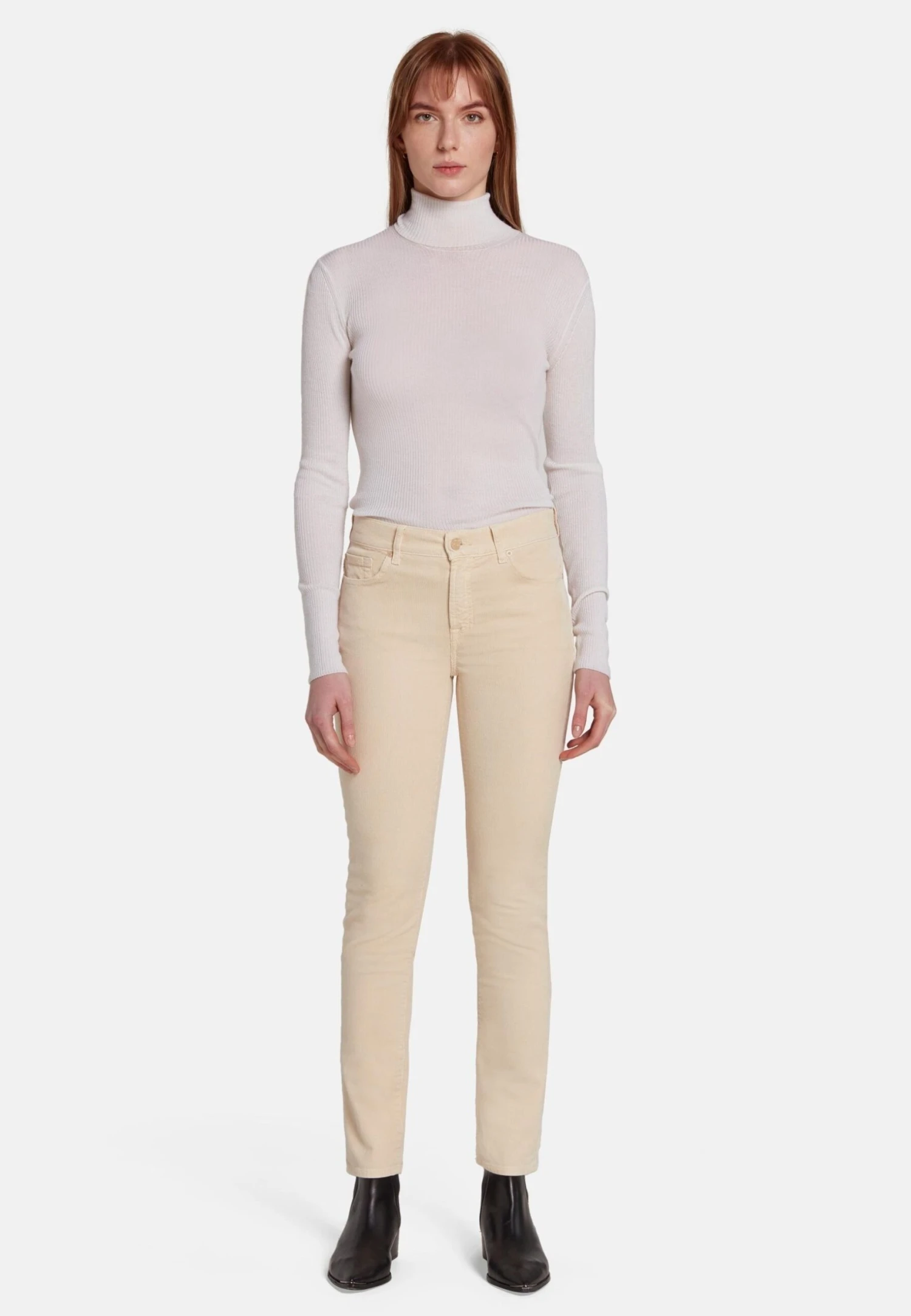 7 For All Mankind Slim Fit Roxanne - Pantalon Classique - White 2 7 For All Mankind Slim Fit Roxanne - Pantalon Classique - White – Image 2