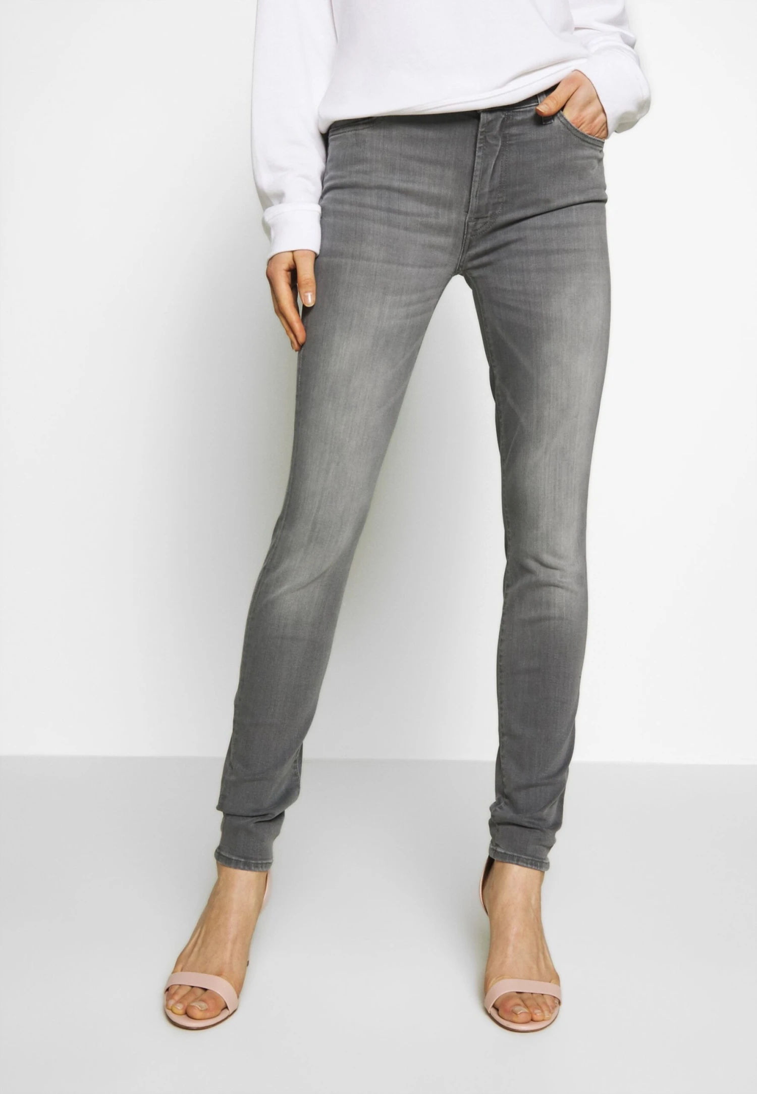 7 For All Mankind Illusion Luxe Bliss - Jeans Skinny - Grey 1 7 For All Mankind Illusion Luxe Bliss - Jeans Skinny - Grey
