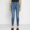 7 For All Mankind Hw Skinny Slim Illusion Outer - Jeans Skinny - Mid Blue