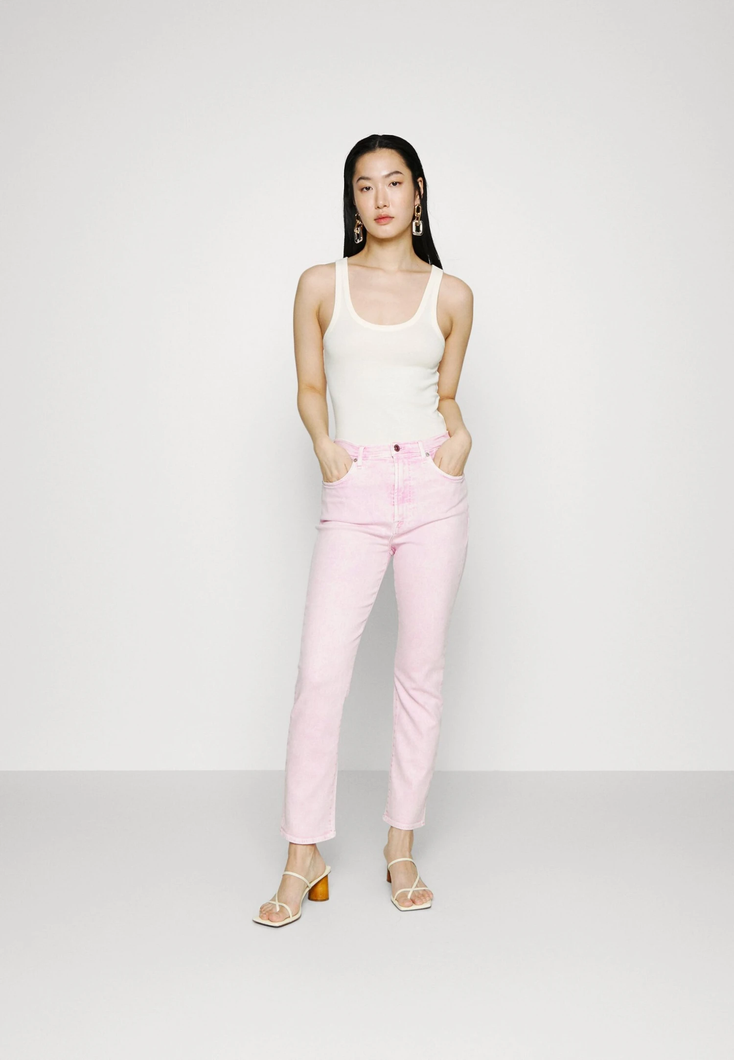 7 For All Mankind Easy Slim Ankle Colluxvin - Jean Droit - Pink 2 7 For All Mankind Easy Slim Ankle Colluxvin - Jean Droit - Pink – Image 2