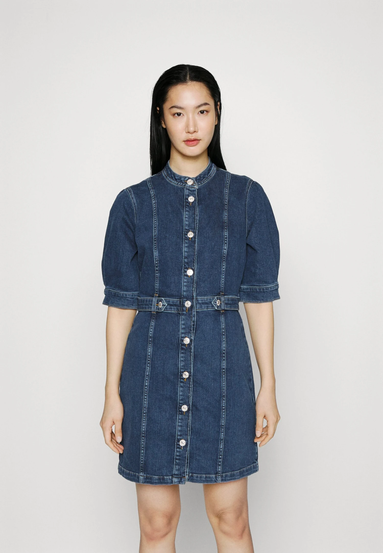 7 For All Mankind Marina Dress Cruise - Robe En Jean - Mid Blue 1 7 For All Mankind Marina Dress Cruise - Robe En Jean - Mid Blue