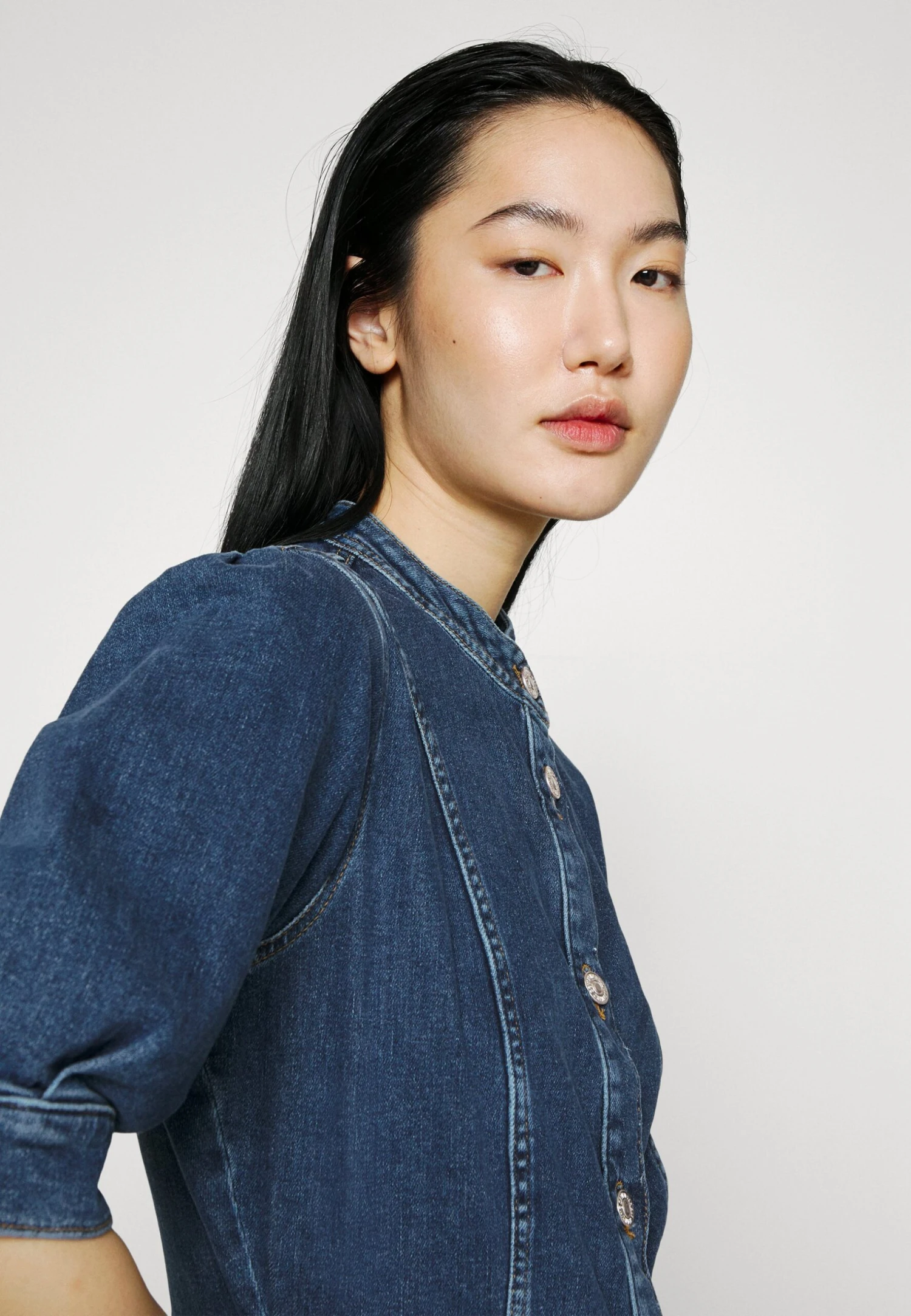 7 For All Mankind Marina Dress Cruise - Robe En Jean - Mid Blue 4 7 For All Mankind Marina Dress Cruise - Robe En Jean - Mid Blue – Image 4