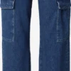 7 For All Mankind Droits Regular Jeans Cargo TESS Femme Bleu