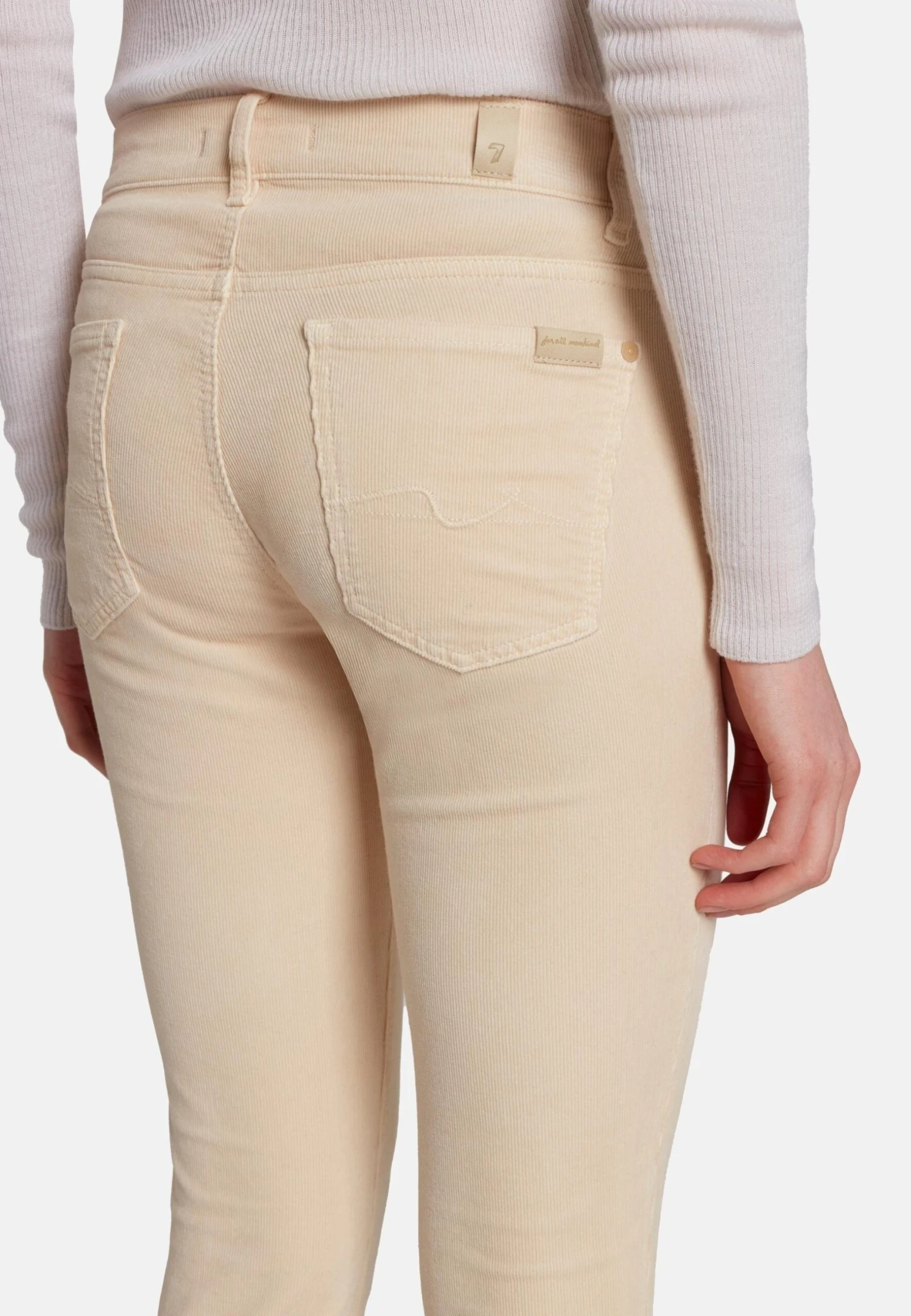 7 For All Mankind Slim Fit Roxanne - Pantalon Classique - White 5 7 For All Mankind Slim Fit Roxanne - Pantalon Classique - White – Image 5