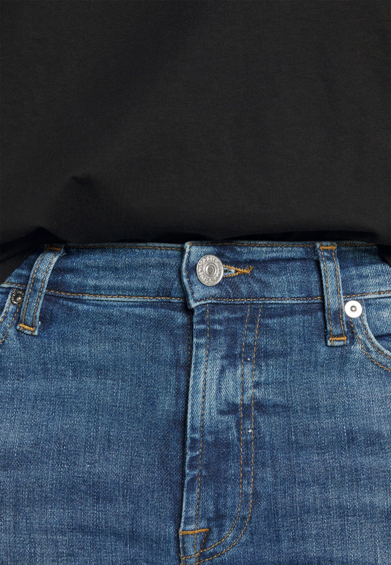 7 For All Mankind Hw Skinny Slim Illusion Outer - Jeans Skinny - Mid Blue 6 7 For All Mankind Hw Skinny Slim Illusion Outer - Jeans Skinny - Mid Blue – Image 6