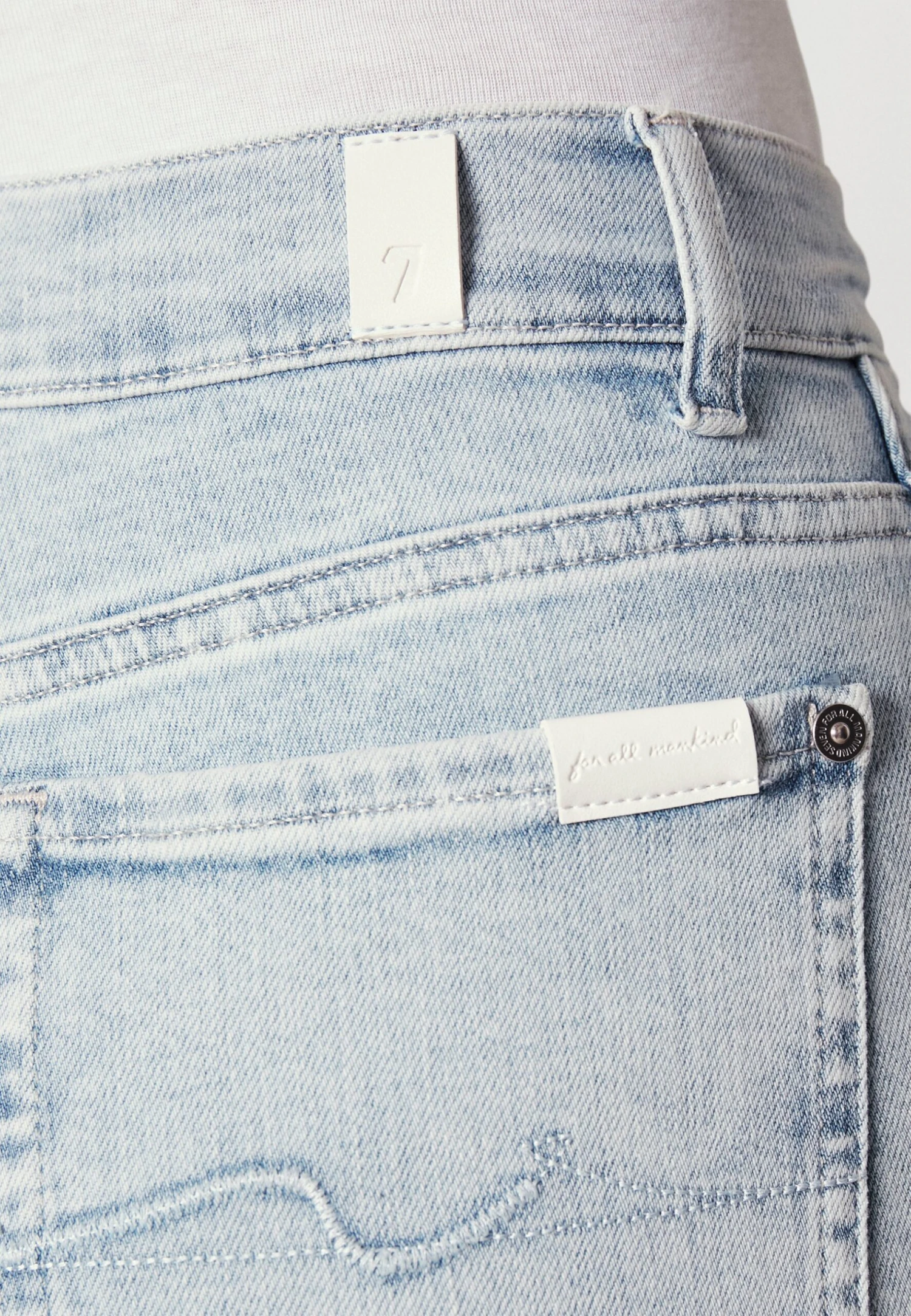 7 For All Mankind Hw Slim Kick Sliillyoucho - Jeans Skinny - Light Blue 5 7 For All Mankind Hw Slim Kick Sliillyoucho - Jeans Skinny - Light Blue – Image 5