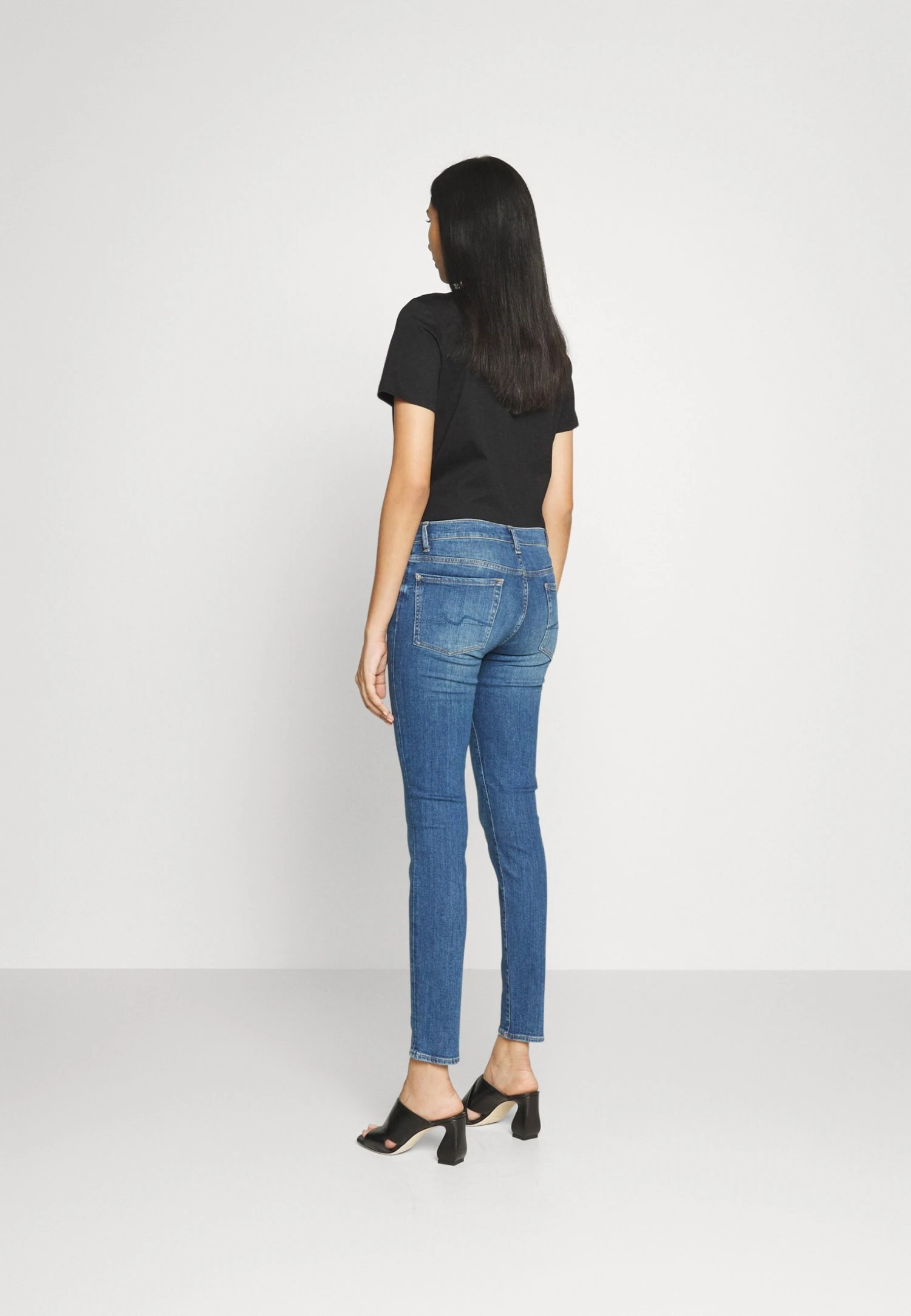 7 For All Mankind Hw Skinny Slim Illusion Outer - Jeans Skinny - Mid Blue 3 7 For All Mankind Hw Skinny Slim Illusion Outer - Jeans Skinny - Mid Blue – Image 3