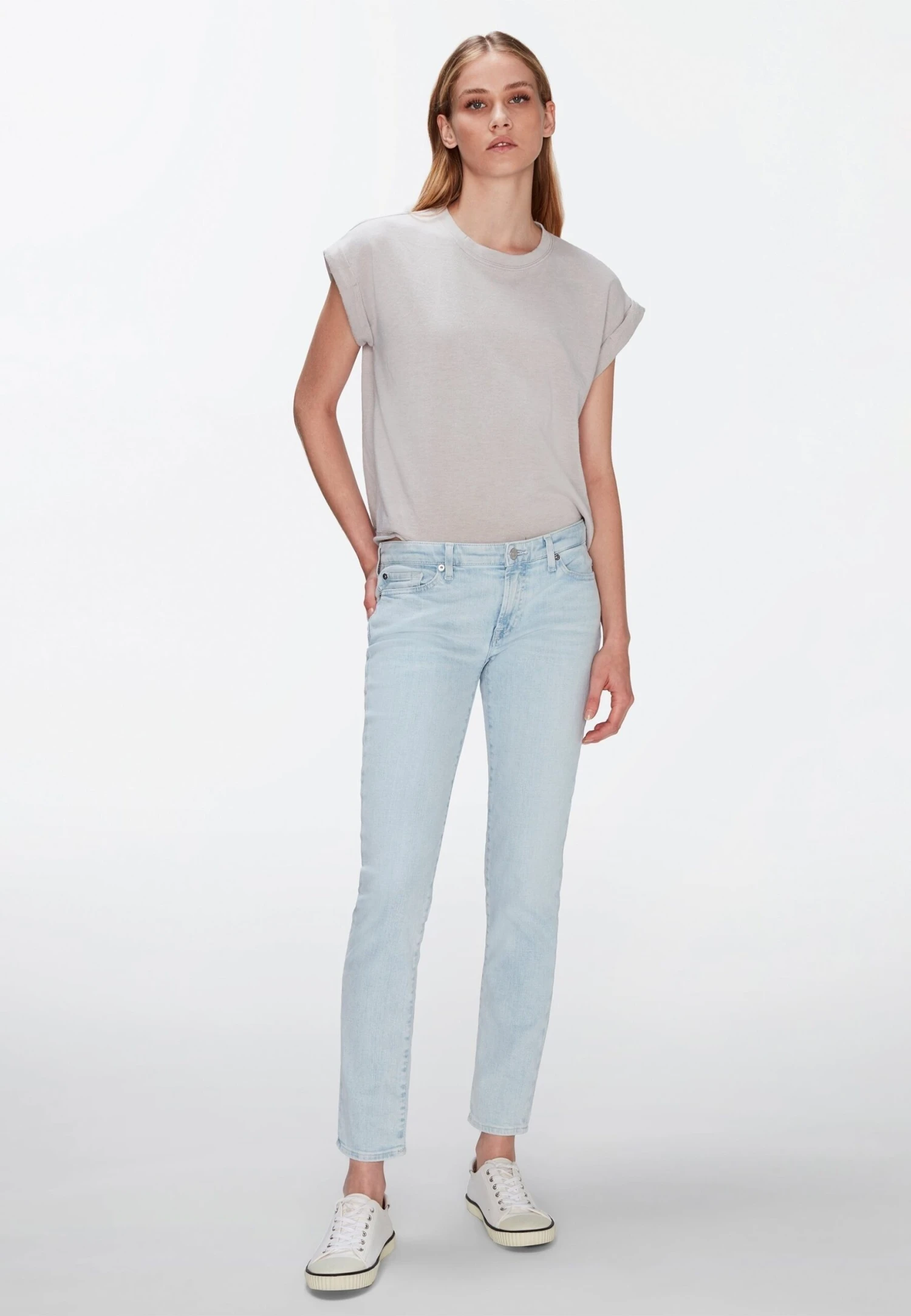 7 For All Mankind T-Shirt Basique - Grey 2 7 For All Mankind T-Shirt Basique - Grey – Image 2