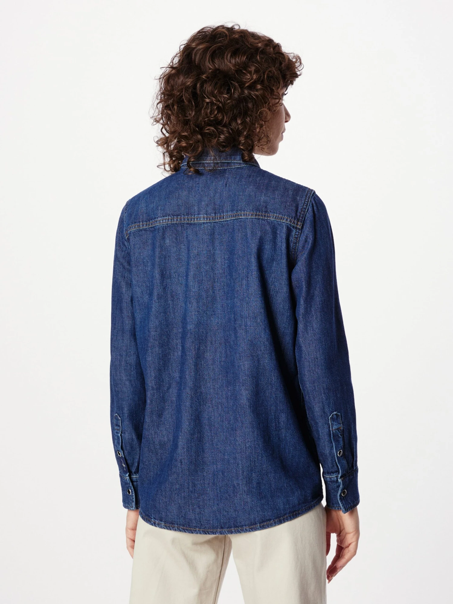 7 For All Mankind Chemises En Jean Chemisier EMILIA Femme Bleu 4 7 For All Mankind Chemises En Jean Chemisier EMILIA Femme Bleu – Image 4