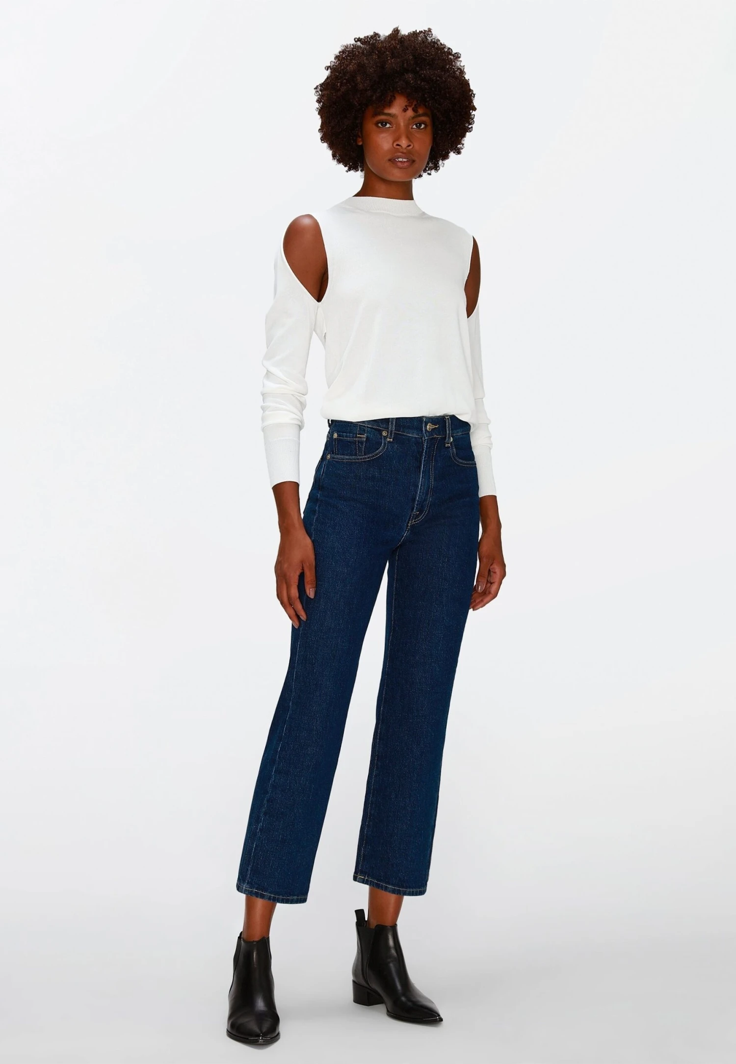 7 For All Mankind Logan Stovepipe - Jean Droit - Dark Blue 1 7 For All Mankind Logan Stovepipe - Jean Droit - Dark Blue