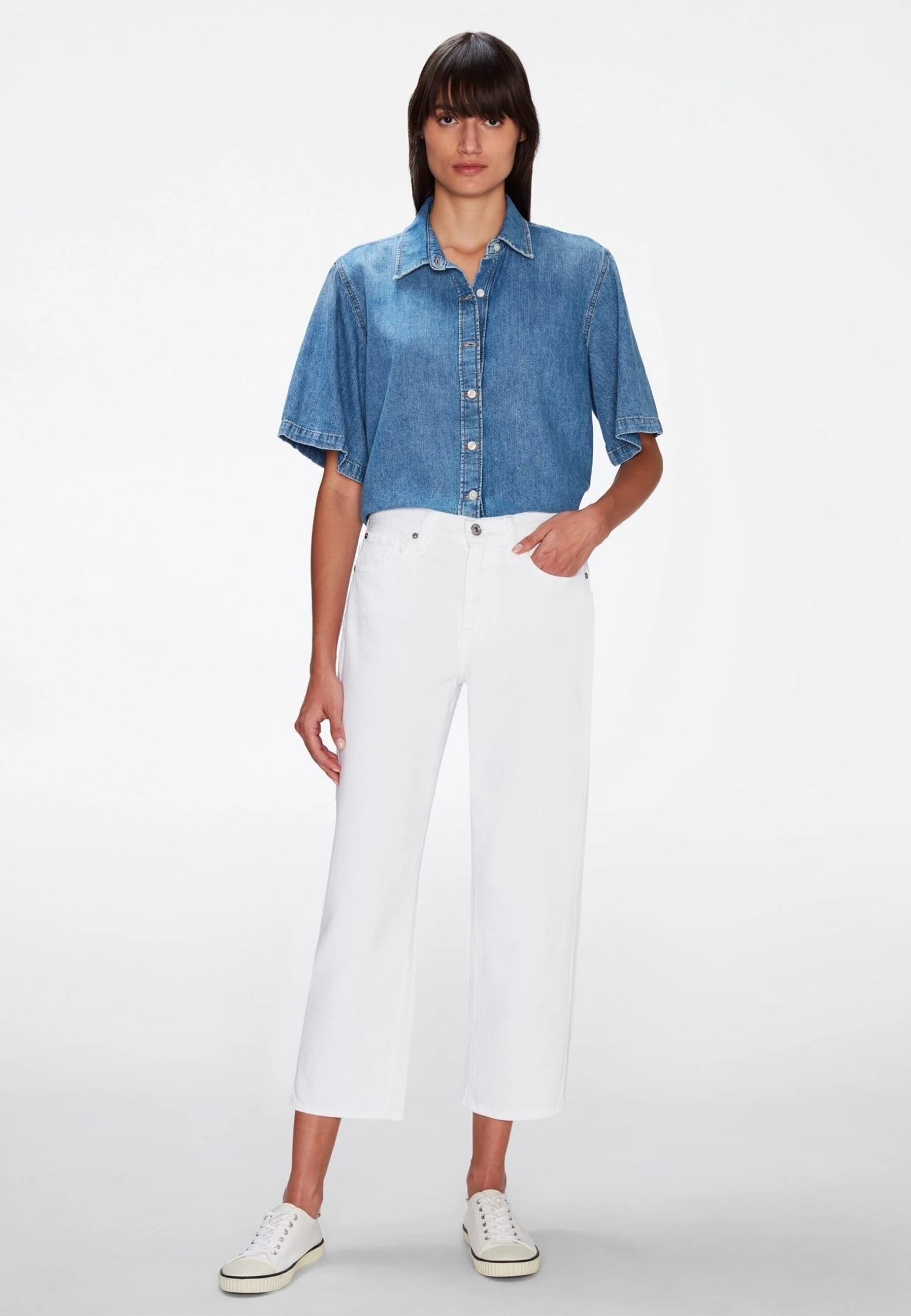 7 For All Mankind The Modern Straight - Jean Droit - White 2 7 For All Mankind The Modern Straight - Jean Droit - White – Image 2