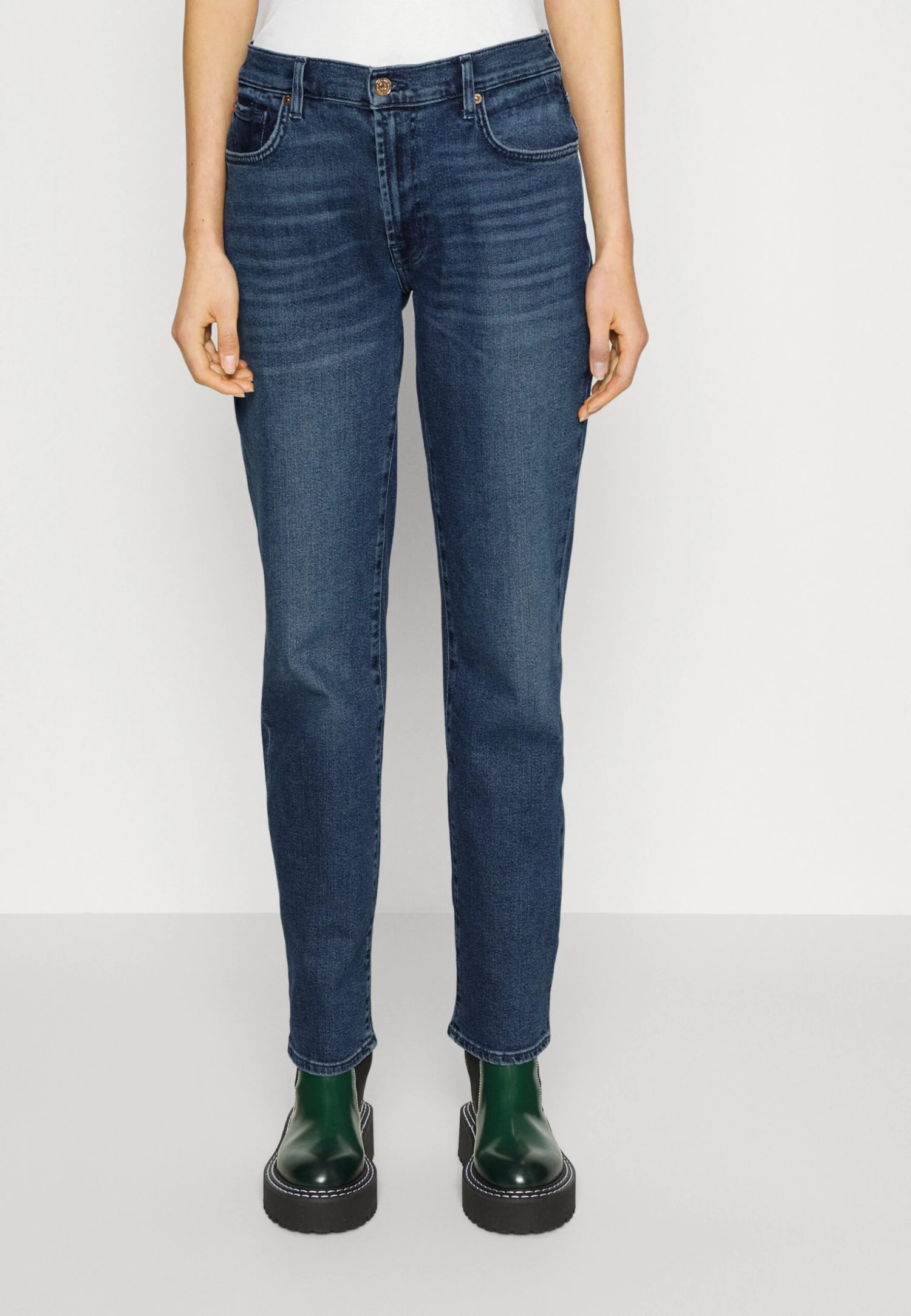 7 For All Mankind Ellie Luxvinspo - Jean Droit - Dark Blue 1 7 For All Mankind Ellie Luxvinspo - Jean Droit - Dark Blue