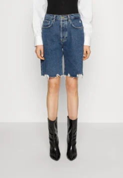7 For All Mankind Andy Shorts Blaze - Short En Jean - Mid Blue