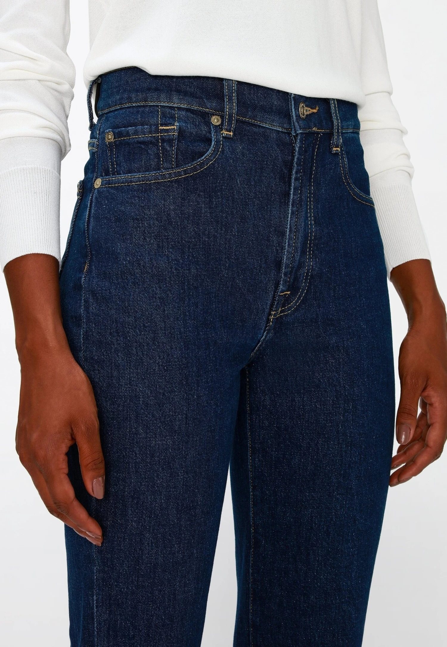 7 For All Mankind Logan Stovepipe - Jean Droit - Dark Blue 4 7 For All Mankind Logan Stovepipe - Jean Droit - Dark Blue – Image 4