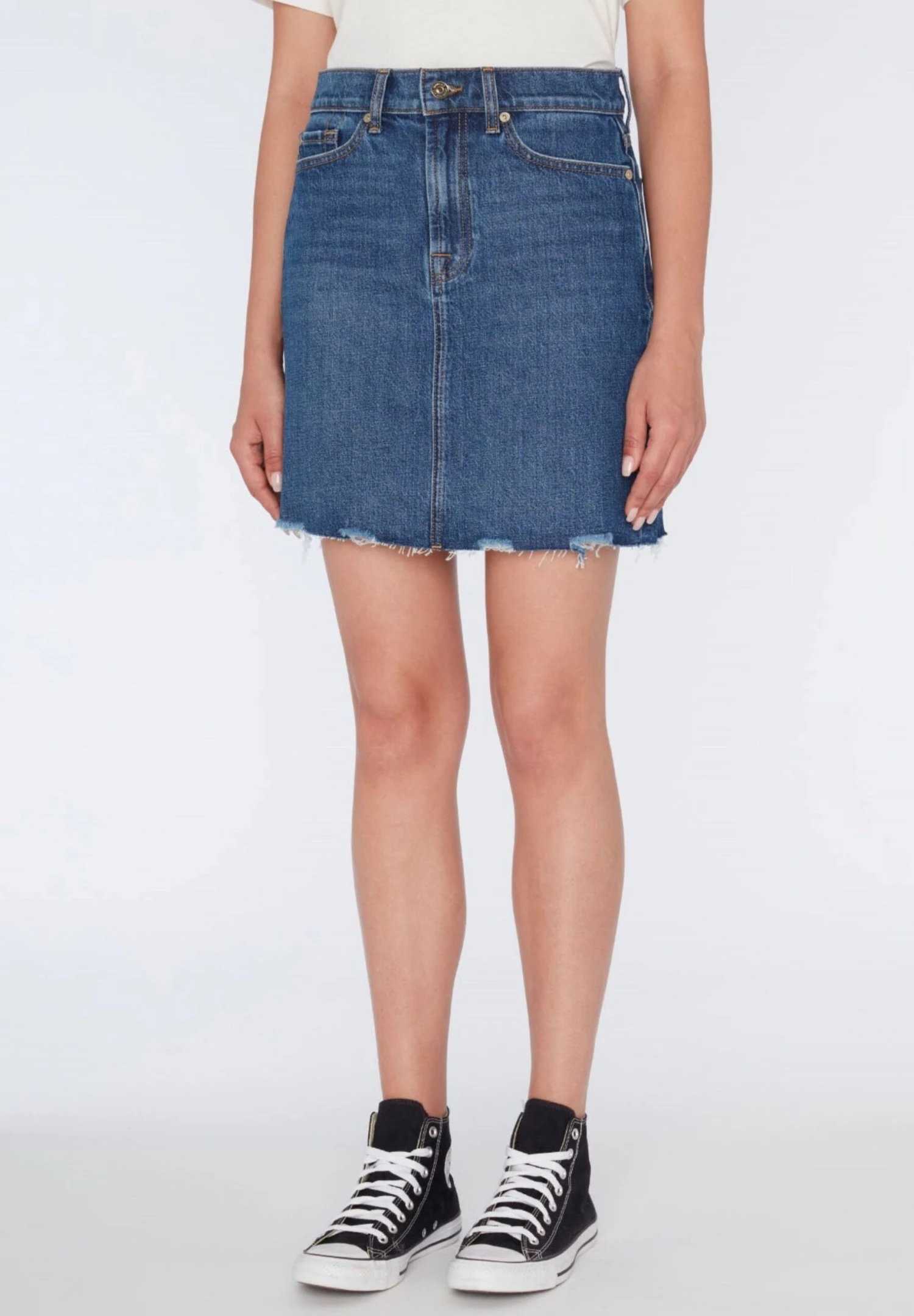 7 For All Mankind Hype - Minijupe - Dark Blue 2 7 For All Mankind Hype - Minijupe - Dark Blue – Image 2