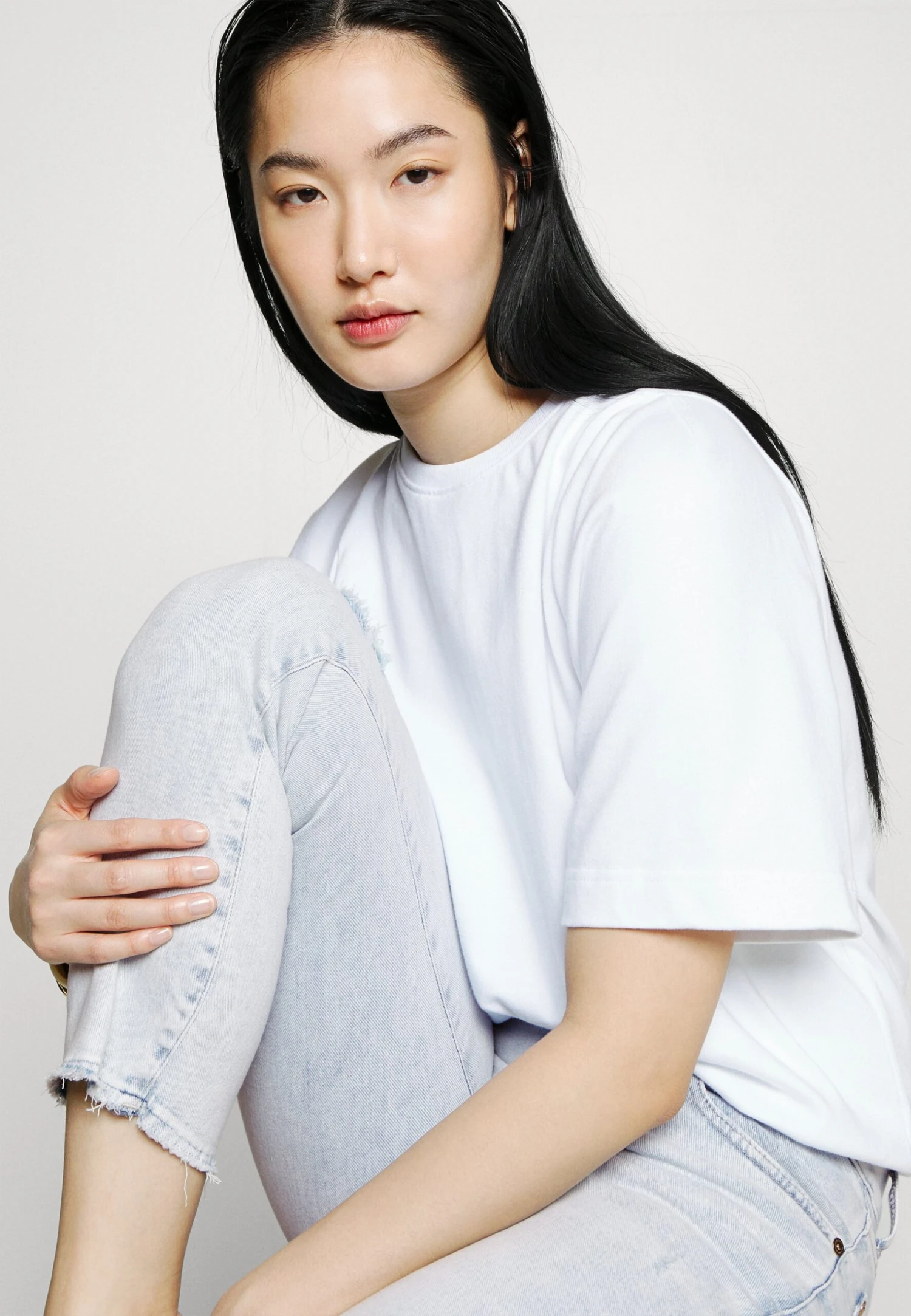 7 For All Mankind The Straight Crop Follow Me - Jeans Skinny - Light Blue 4 7 For All Mankind The Straight Crop Follow Me - Jeans Skinny - Light Blue – Image 4