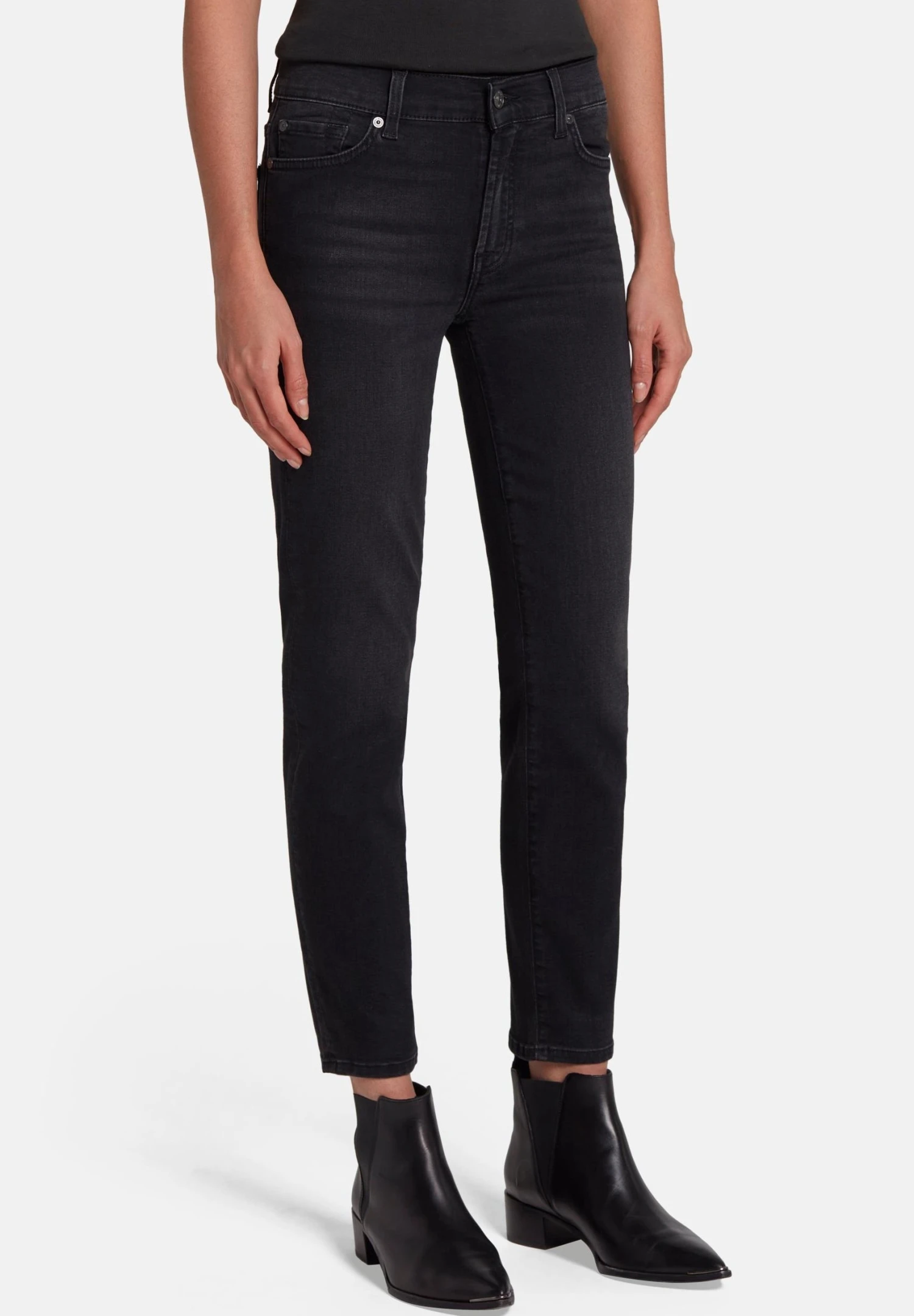 7 For All Mankind Roxanne Bair Truthful - Jeans Skinny - Black 1 7 For All Mankind Roxanne Bair Truthful - Jeans Skinny - Black