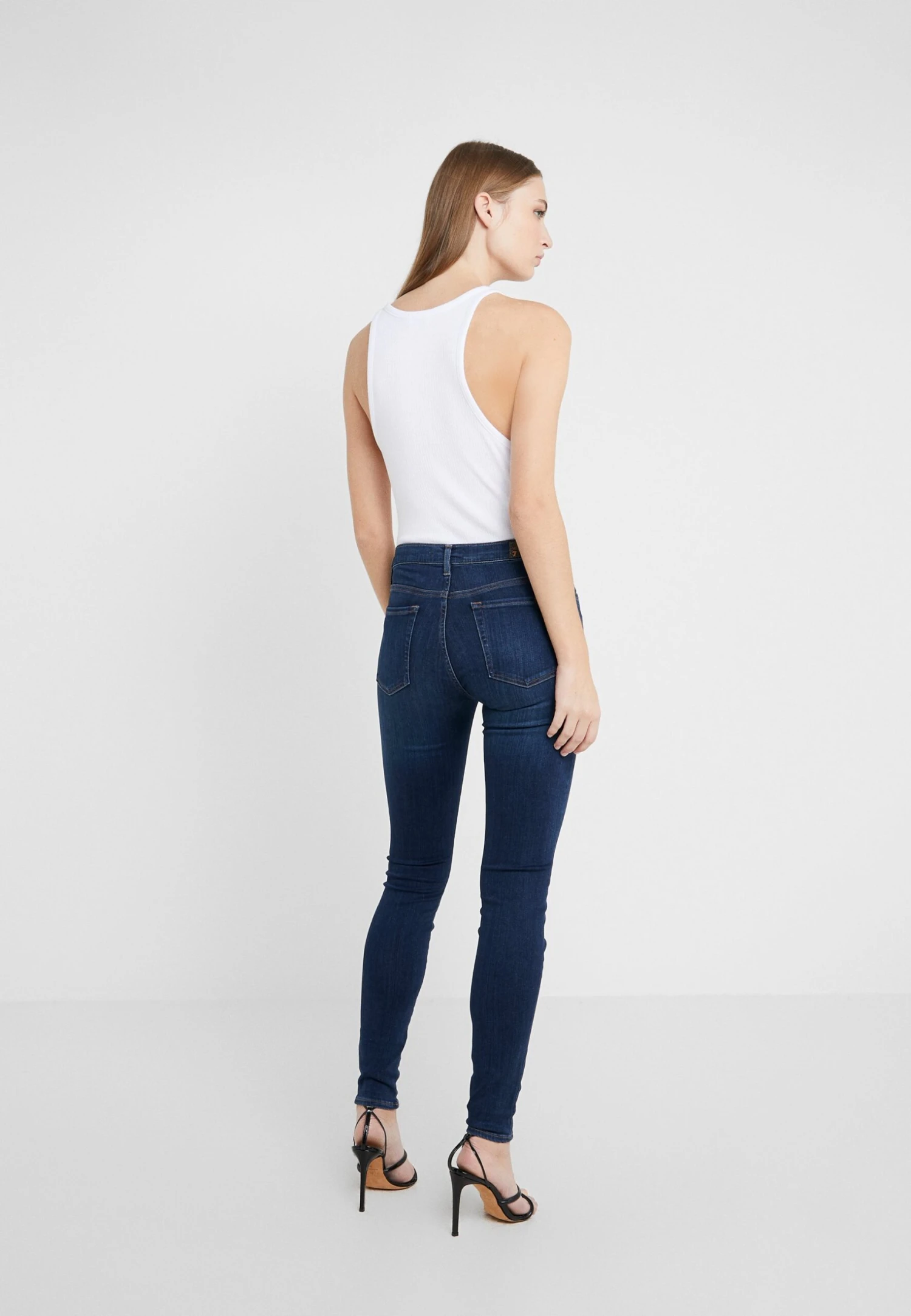 7 For All Mankind Illusion Luxe Lovestory - Jeans Skinny - Mid Blue 3 7 For All Mankind Illusion Luxe Lovestory - Jeans Skinny - Mid Blue – Image 3