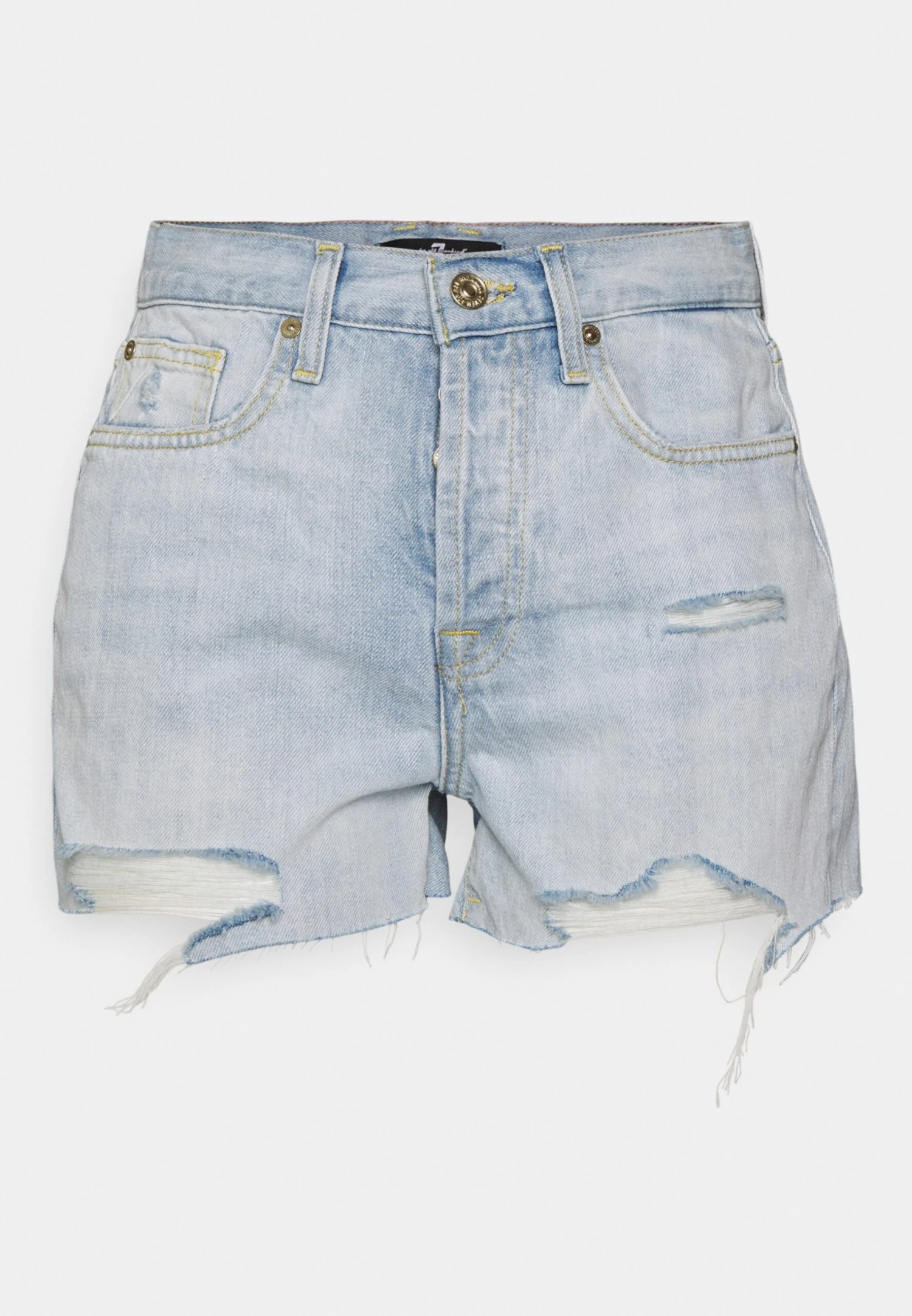 7 For All Mankind Monroe Poolside - Short En Jean - Light Blue 6 7 For All Mankind Monroe Poolside - Short En Jean - Light Blue – Image 6