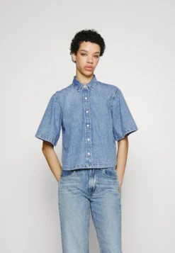 7 For All Mankind Laura Shirt Affair - Chemisier - Light Blue