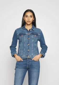 7 For All Mankind 31 7 For All Mankind Modern Trucker - Veste En Jean - Dark Blue