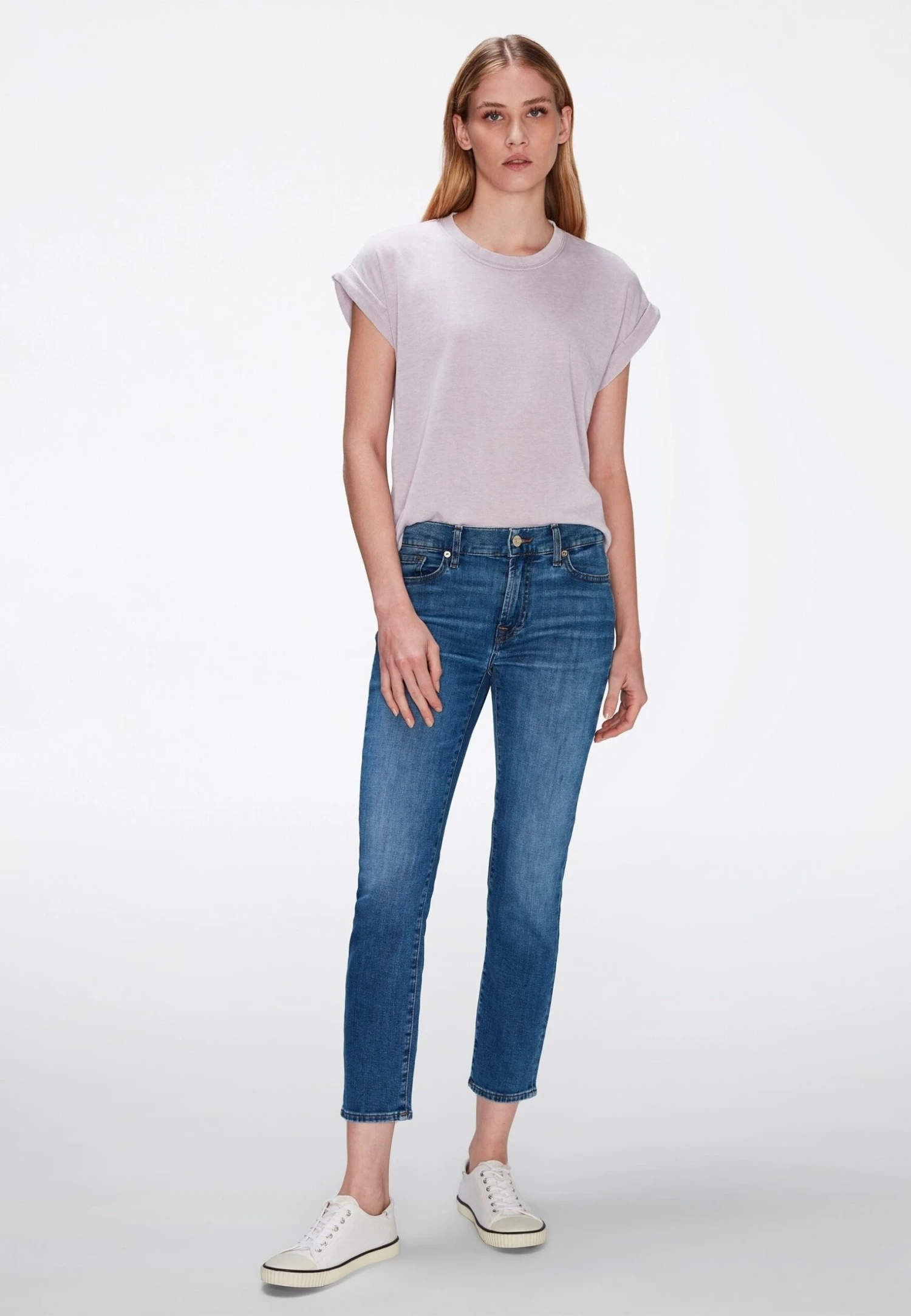 7 For All Mankind T-Shirt Basique - Violet 2 7 For All Mankind T-Shirt Basique - Violet – Image 2