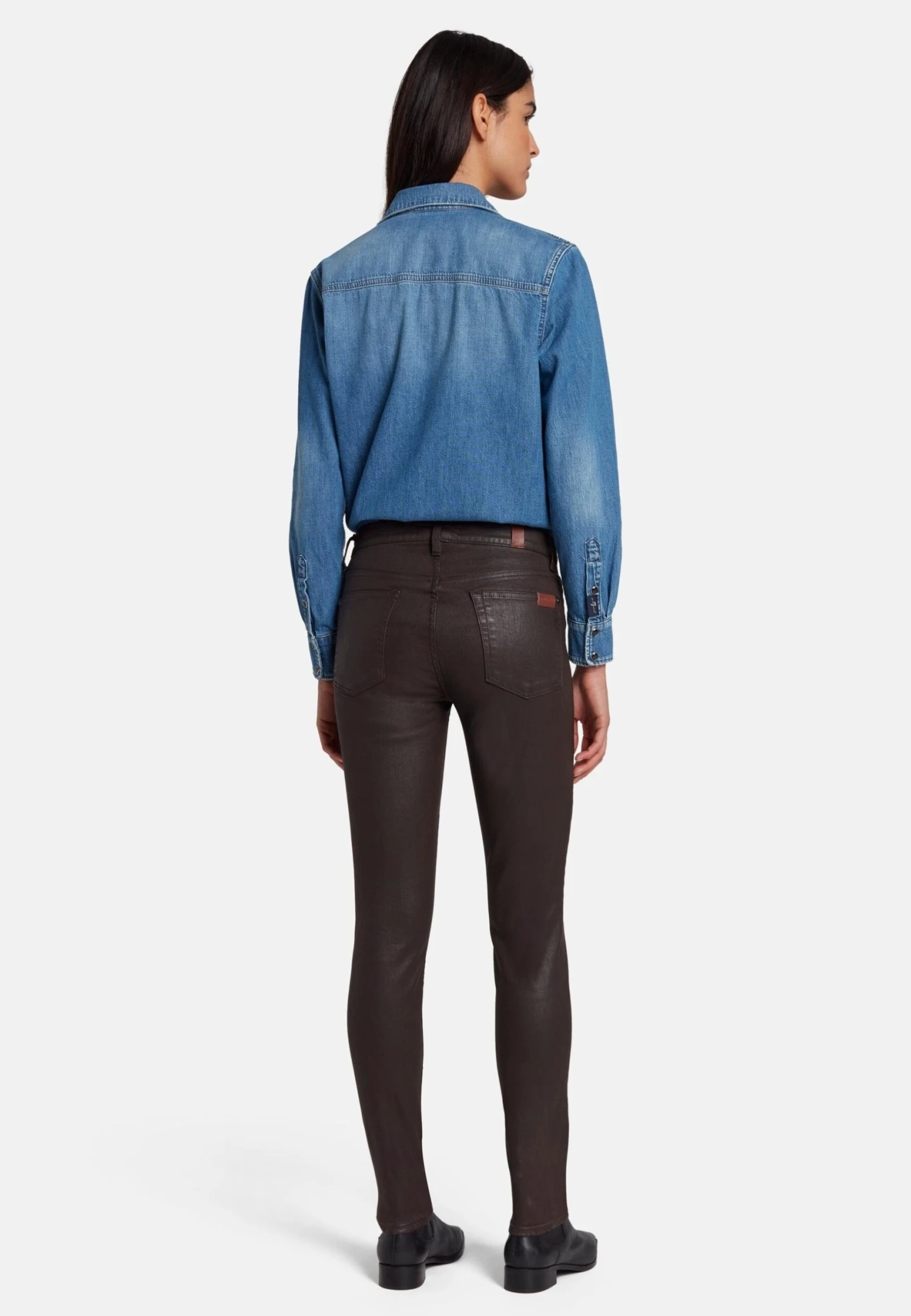 7 For All Mankind Hw - Jeans Skinny - Brown 3 7 For All Mankind Hw - Jeans Skinny - Brown – Image 3