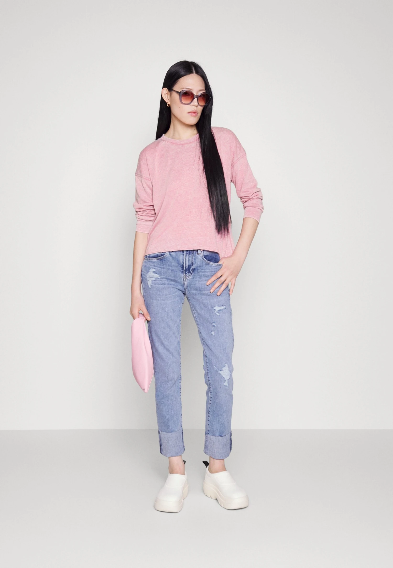 7 For All Mankind Reccotpol - Sweatshirt - Pink 2 7 For All Mankind Reccotpol - Sweatshirt - Pink – Image 2