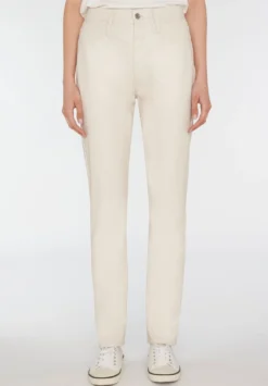 7 For All Mankind Easy Vegan - Pantalon Classique - White