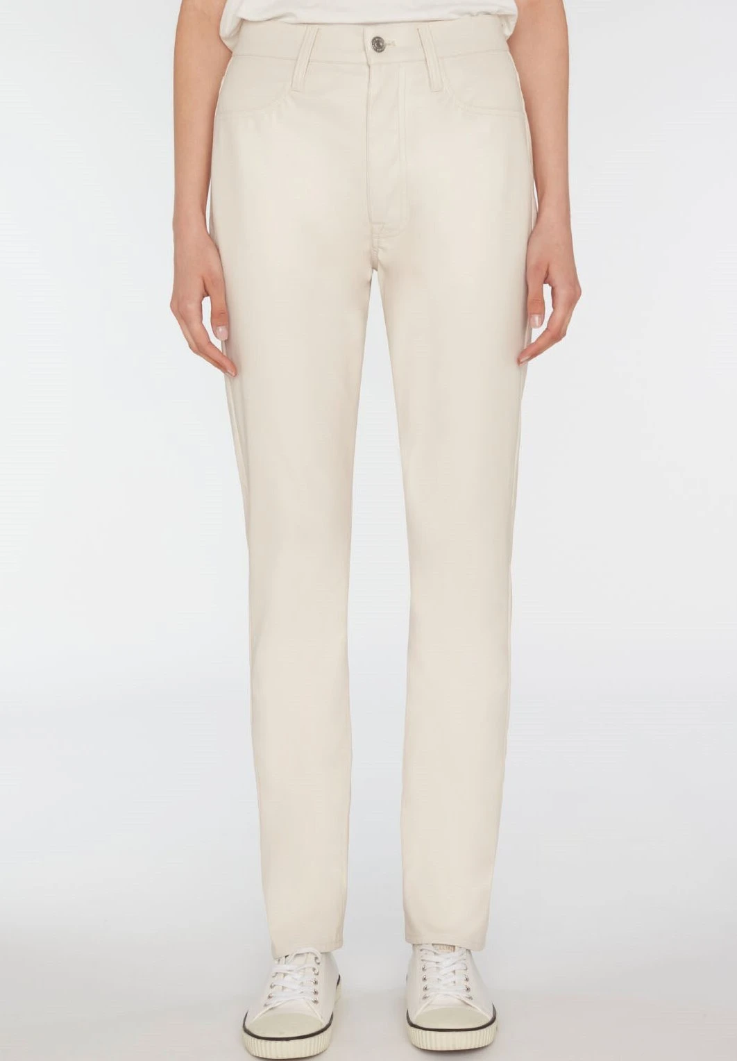7 For All Mankind Easy Vegan - Pantalon Classique - White 1 7 For All Mankind Easy Vegan - Pantalon Classique - White