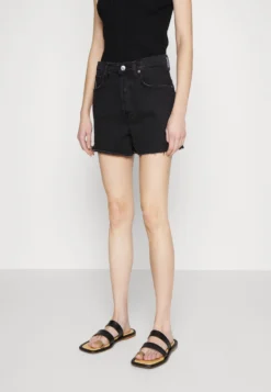 7 For All Mankind Easy Ruby Collide - Short En Jean - Black