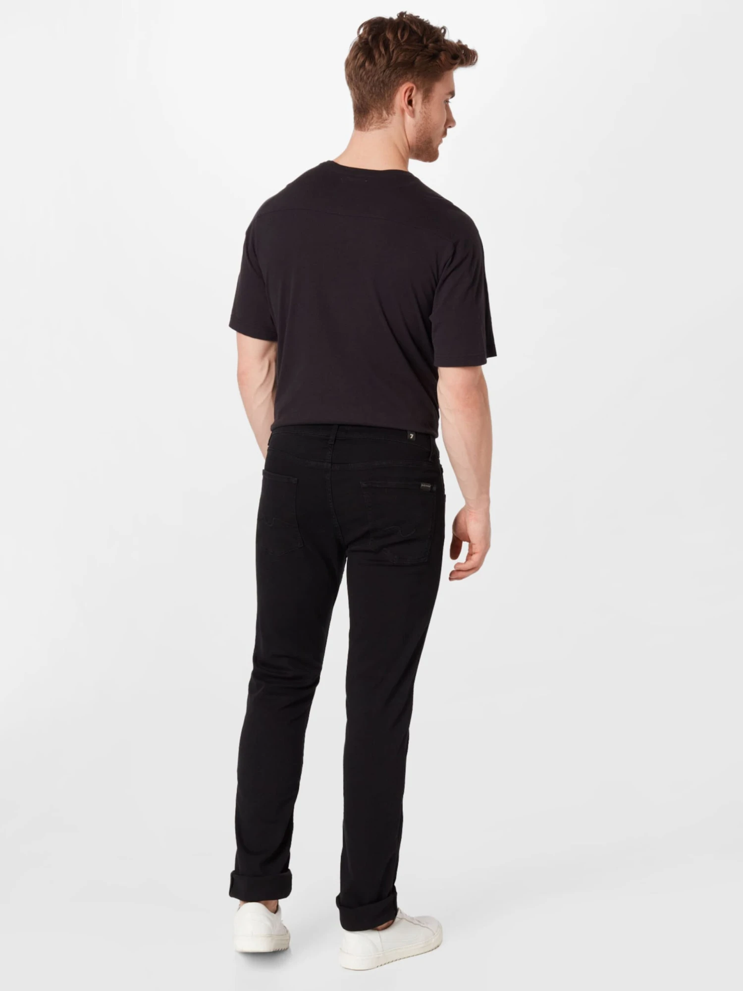 7 For All Mankind Droits Regular Jean Homme Noir 4 7 For All Mankind Droits Regular Jean Homme Noir – Image 4