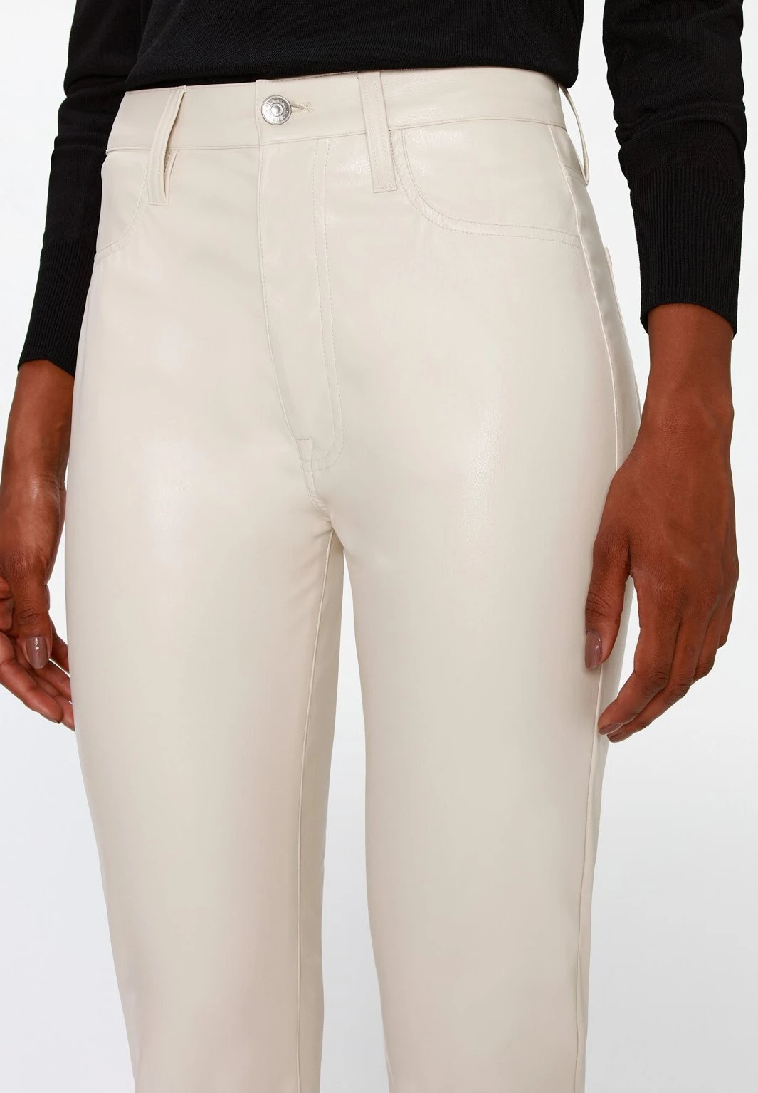 7 For All Mankind Easy Vegan - Pantalon Classique - White 4 7 For All Mankind Easy Vegan - Pantalon Classique - White – Image 4