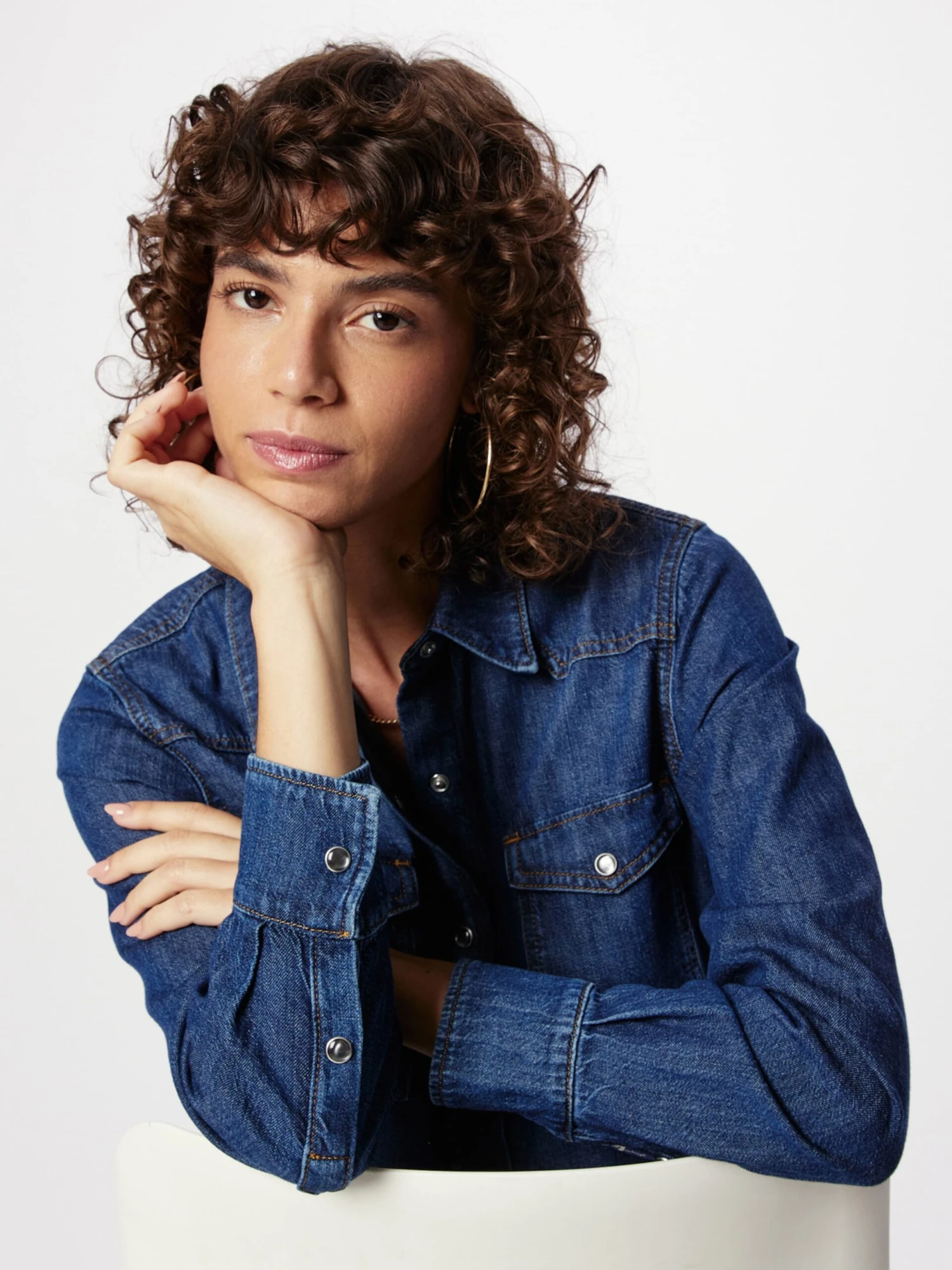 7 For All Mankind Chemises En Jean Chemisier EMILIA Femme Bleu 2 7 For All Mankind Chemises En Jean Chemisier EMILIA Femme Bleu – Image 2