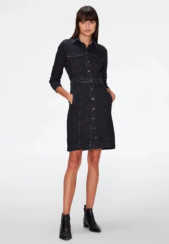 7 For All Mankind Luxe - Robe En Jean - Black -7 For All Mankind 3166637ef7824c7b897a117ffce2afe0 scaled