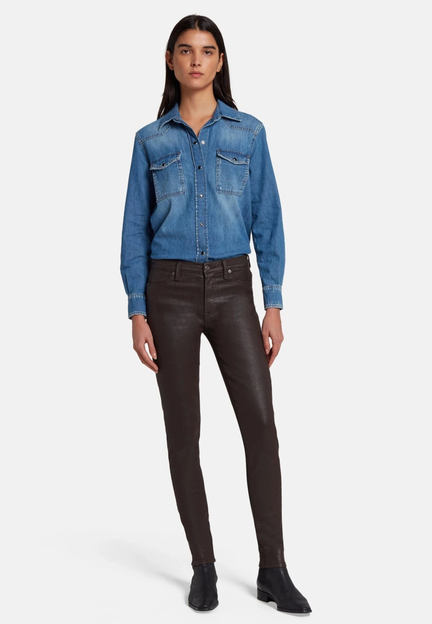 7 For All Mankind Hw - Jeans Skinny - Brown 2 7 For All Mankind Hw - Jeans Skinny - Brown – Image 2