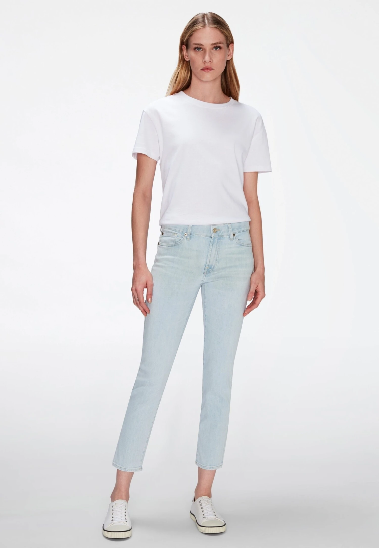 7 For All Mankind Roxanne Ankle - Jean Slim - Light Blue 2 7 For All Mankind Roxanne Ankle - Jean Slim - Light Blue – Image 2