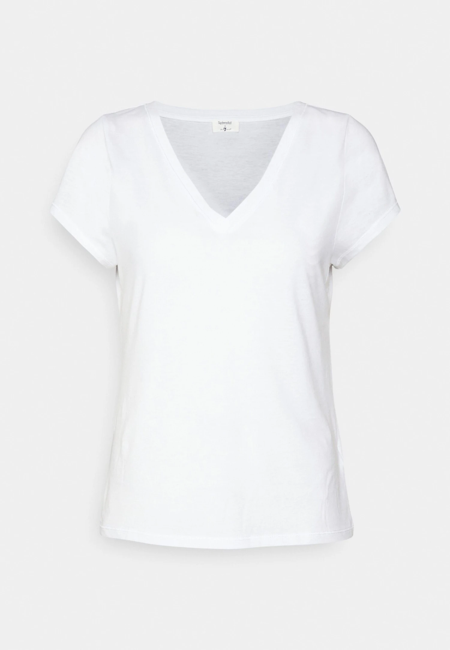 7 For All Mankind Andy Vneck - T-Shirt Basique - White 4 7 For All Mankind Andy Vneck - T-Shirt Basique - White – Image 4