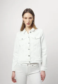 7 For All Mankind 29 7 For All Mankind Modern Trucker - Veste En Jean - White