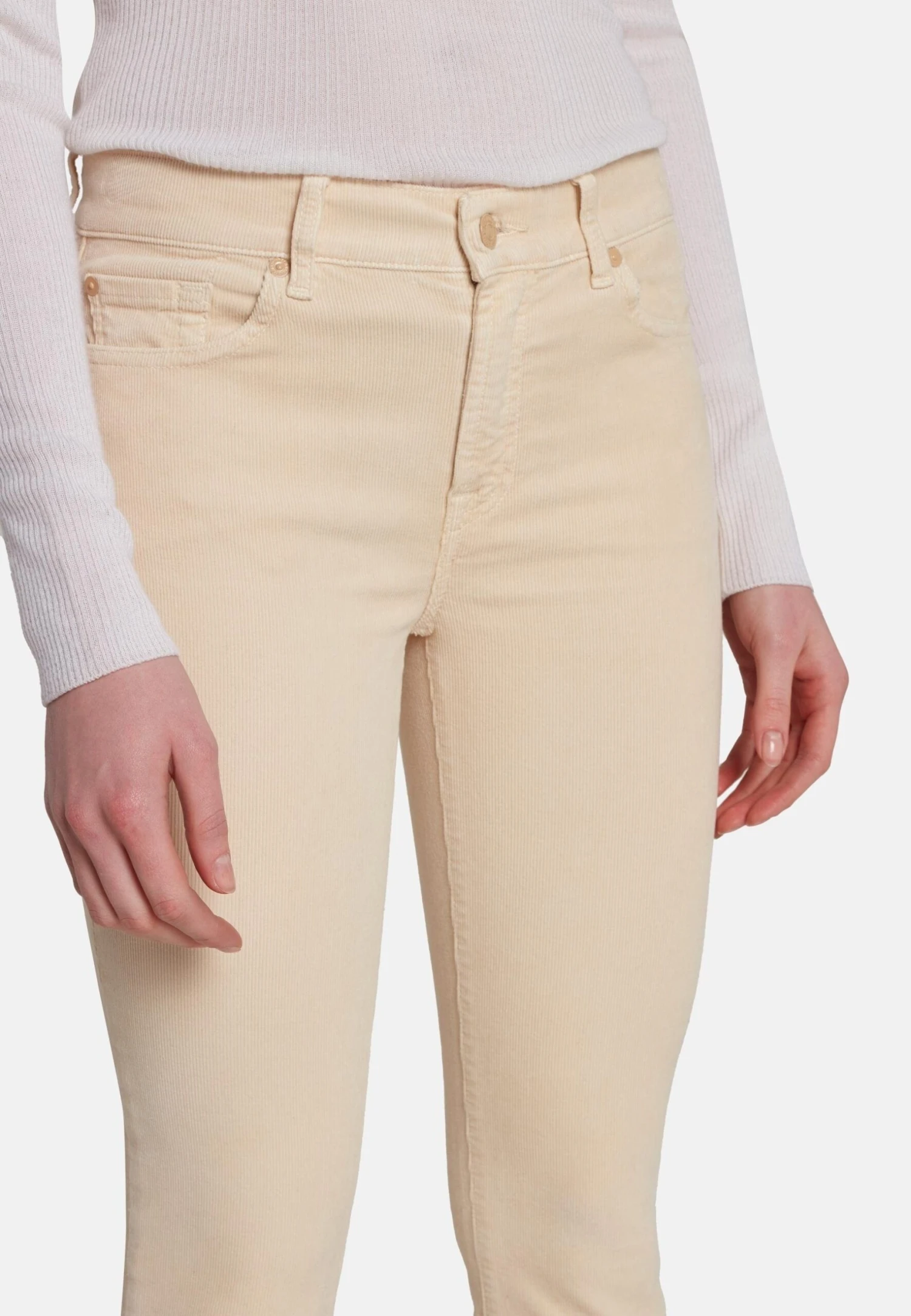 7 For All Mankind Slim Fit Roxanne - Pantalon Classique - White 4 7 For All Mankind Slim Fit Roxanne - Pantalon Classique - White – Image 4