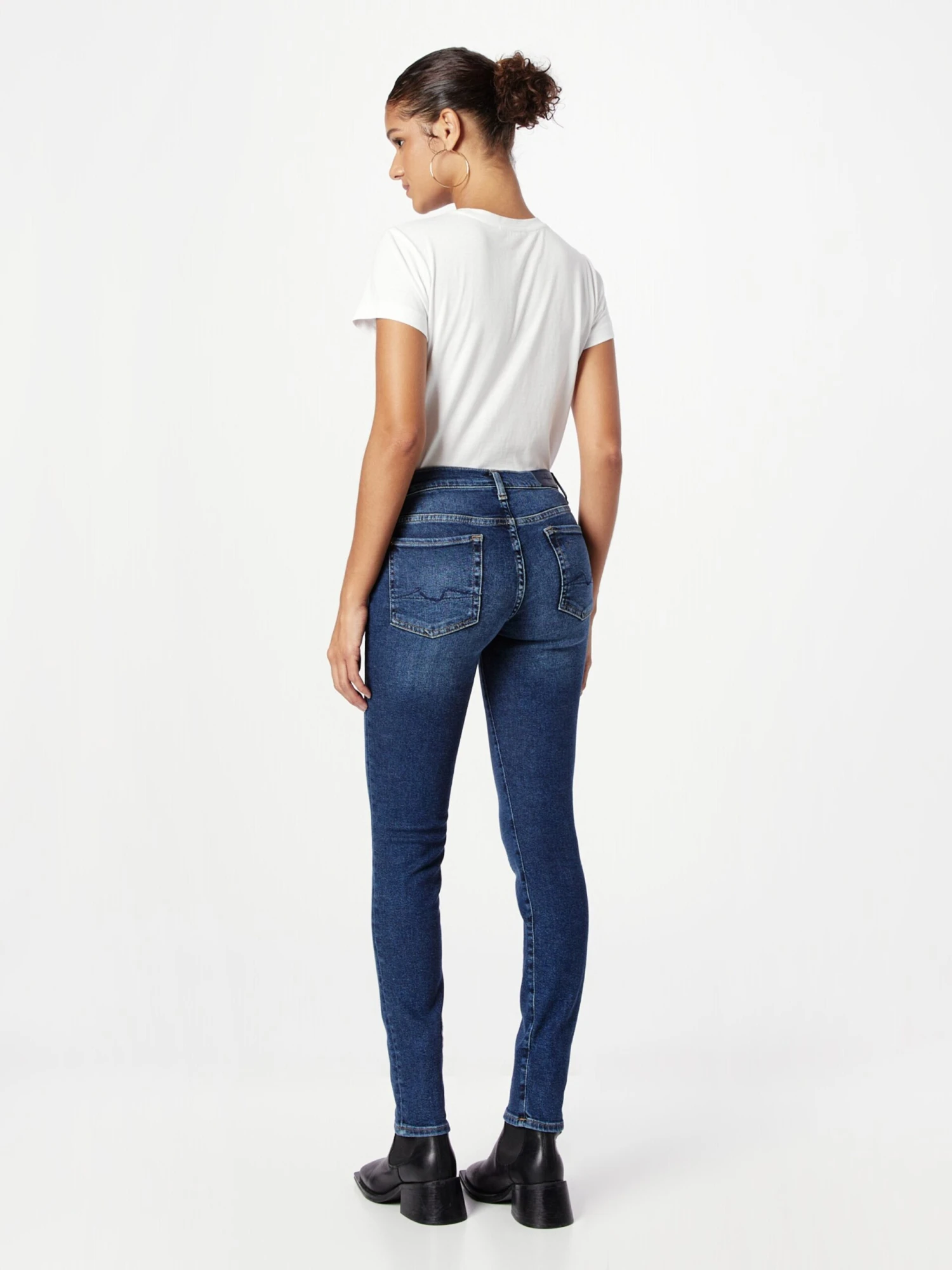 7 For All Mankind Jeans Skinny Jean ROXANNE Femme Bleu 4 7 For All Mankind Jeans Skinny Jean ROXANNE Femme Bleu – Image 4