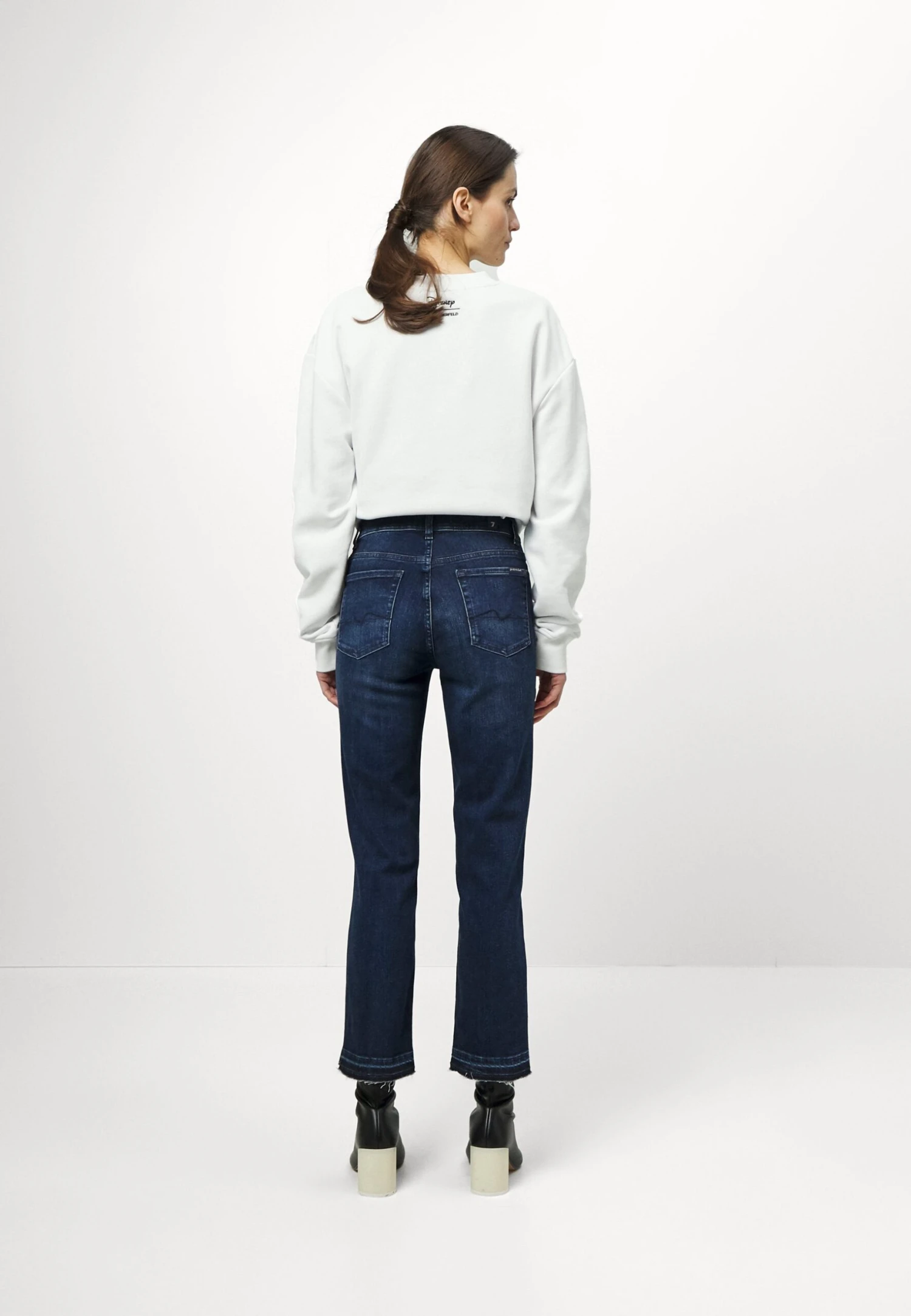 7 For All Mankind The Crop Soho - Jean Droit - Dark Blue 3 7 For All Mankind The Crop Soho - Jean Droit - Dark Blue – Image 3