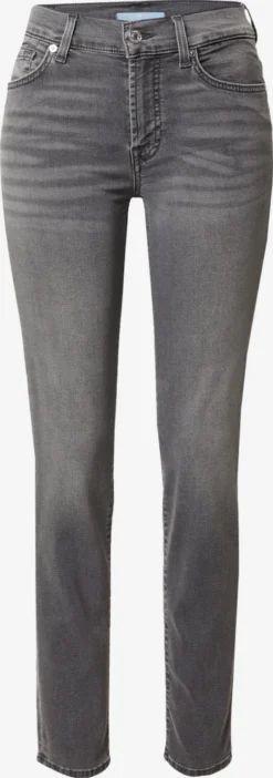 7 For All Mankind Droits Regular Jean ROXANNE Femme Gris