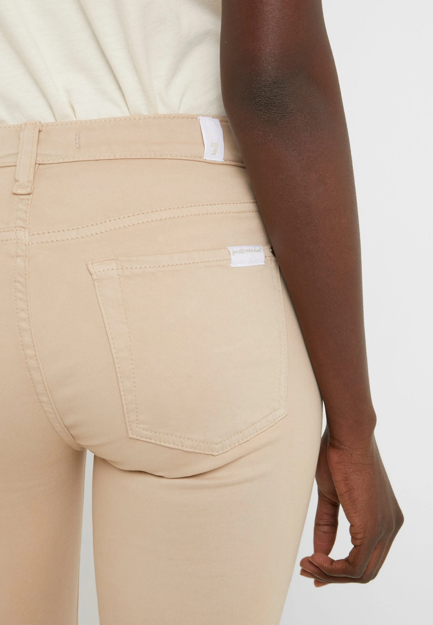 7 For All Mankind Crop - Jeans Skinny - Sandcastle 6 7 For All Mankind Crop - Jeans Skinny - Sandcastle – Image 6