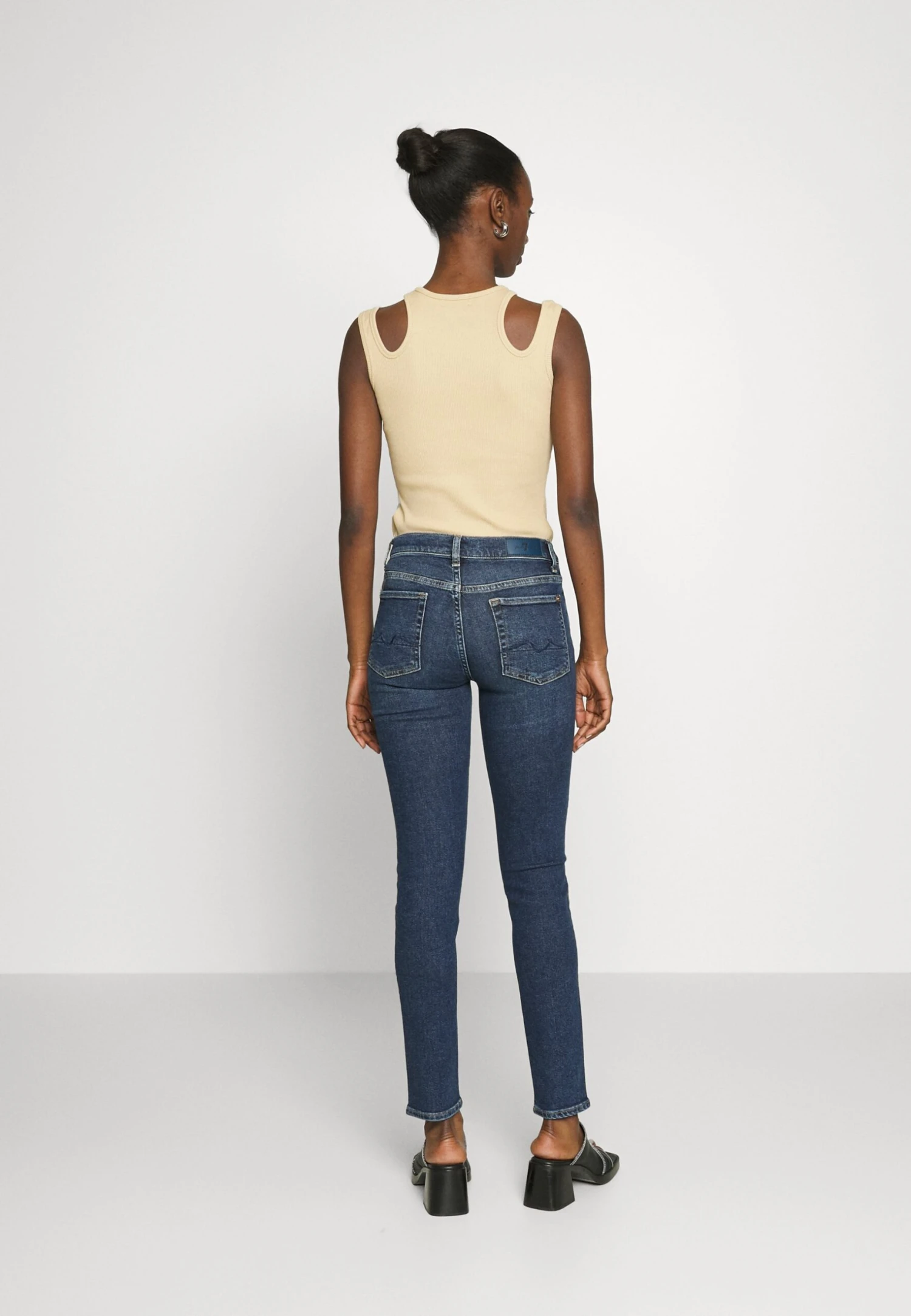 7 For All Mankind Roxanne Luxe Vintage Deep Soul - Jean Slim - Dark Blue 3 7 For All Mankind Roxanne Luxe Vintage Deep Soul - Jean Slim - Dark Blue – Image 3