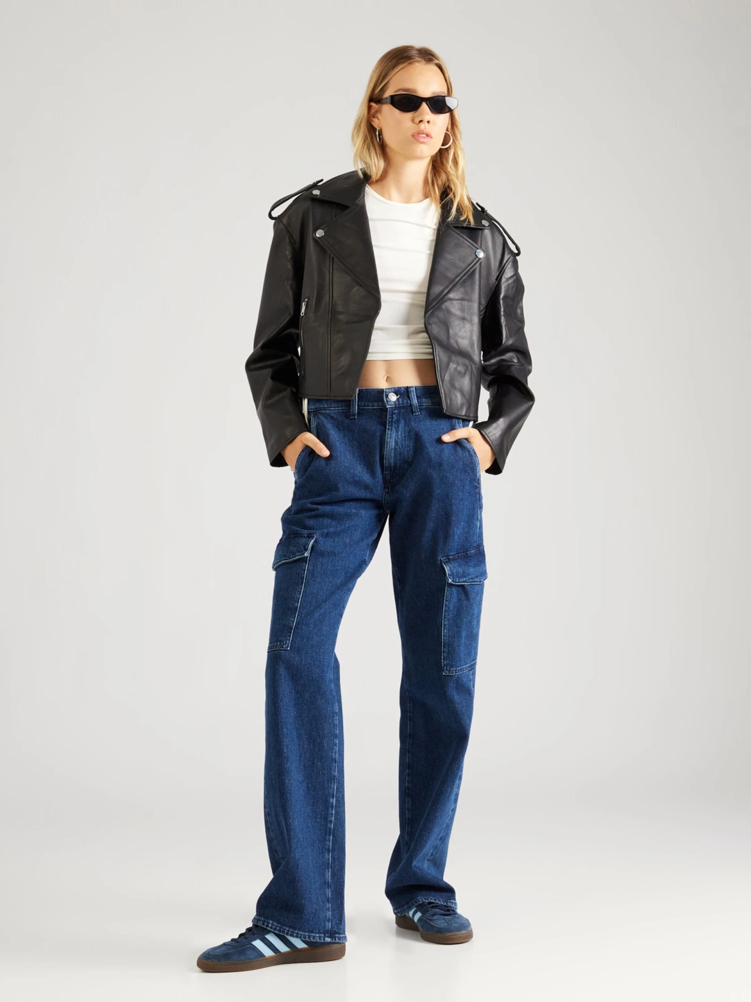 7 For All Mankind Droits Regular Jeans Cargo TESS Femme Bleu 5 7 For All Mankind Droits Regular Jeans Cargo TESS Femme Bleu – Image 5