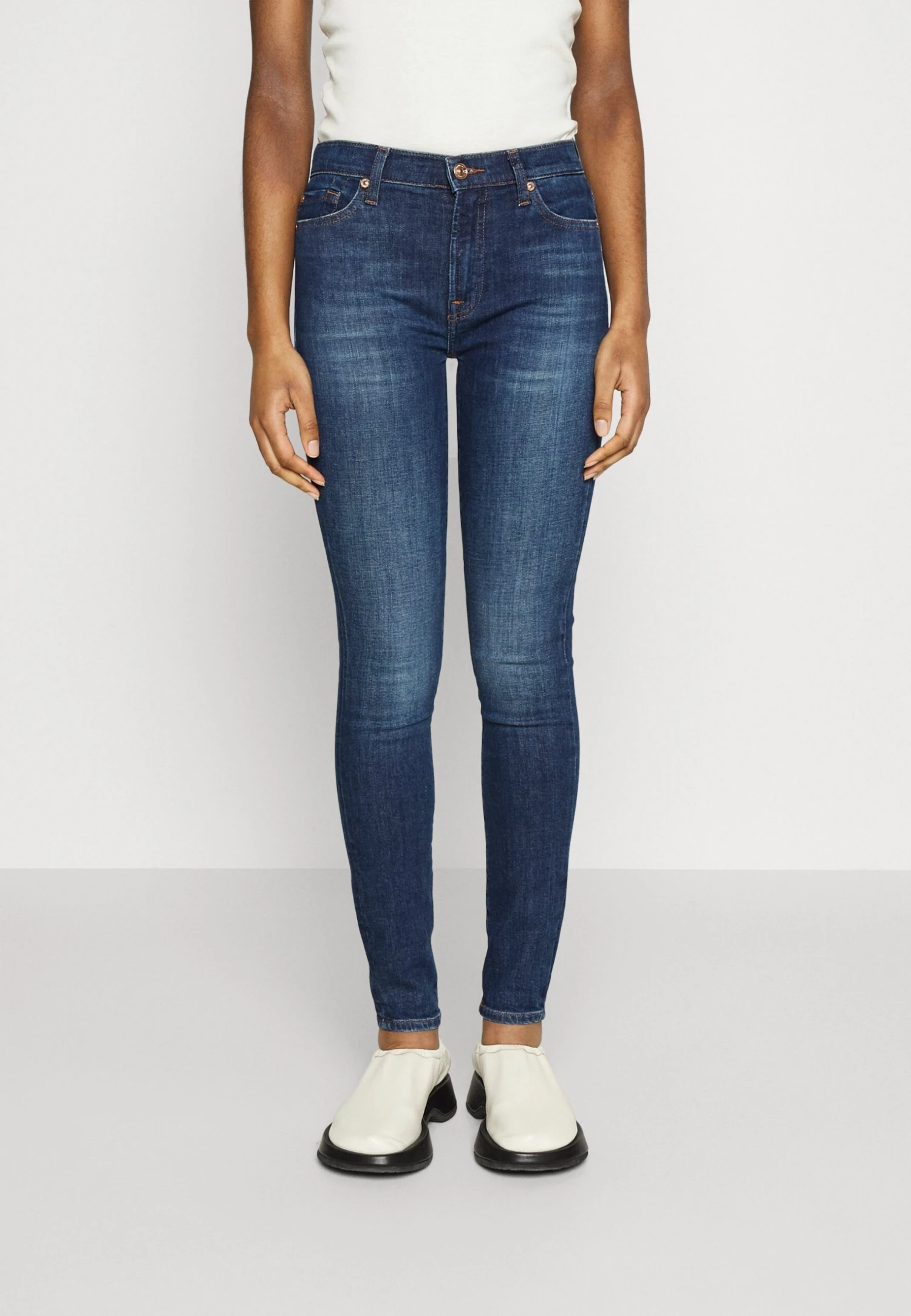 7 For All Mankind Slim Illusion Force - Jeans Skinny - Dark Blue 1 7 For All Mankind Slim Illusion Force - Jeans Skinny - Dark Blue