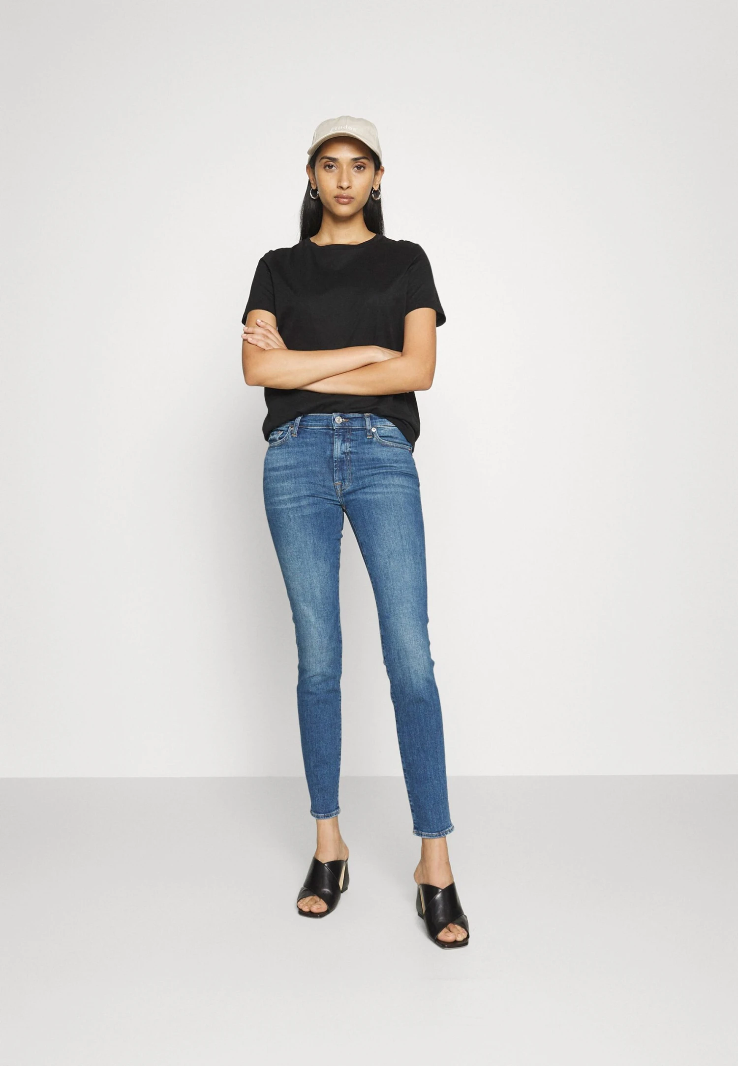 7 For All Mankind Hw Skinny Slim Illusion Outer - Jeans Skinny - Mid Blue 2 7 For All Mankind Hw Skinny Slim Illusion Outer - Jeans Skinny - Mid Blue – Image 2
